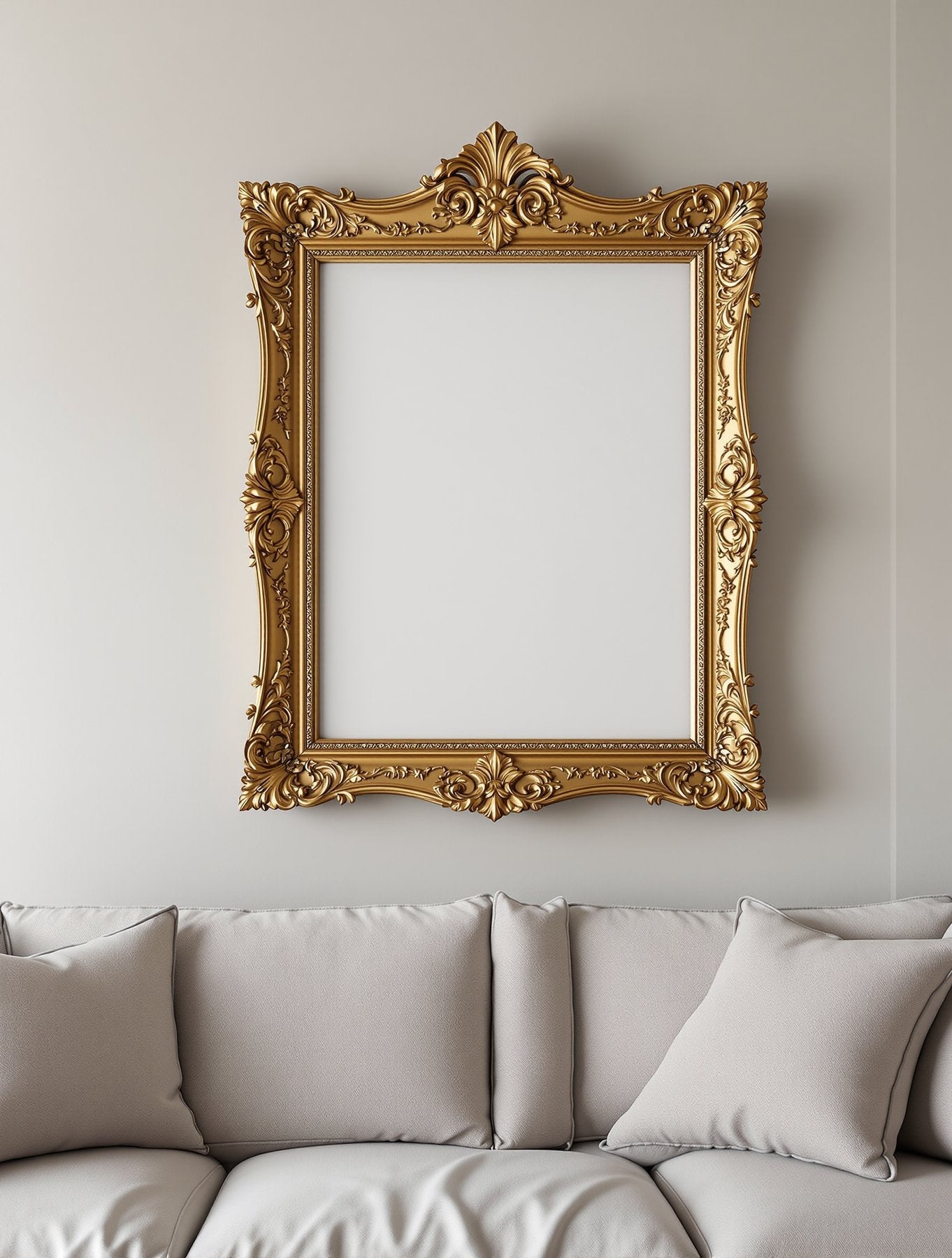 Antique Frame Mockup | Blank Template #001 | Print-on-Demand Frame Mockup | bulkmockup JPG | Commercial Licence | MockupBulk