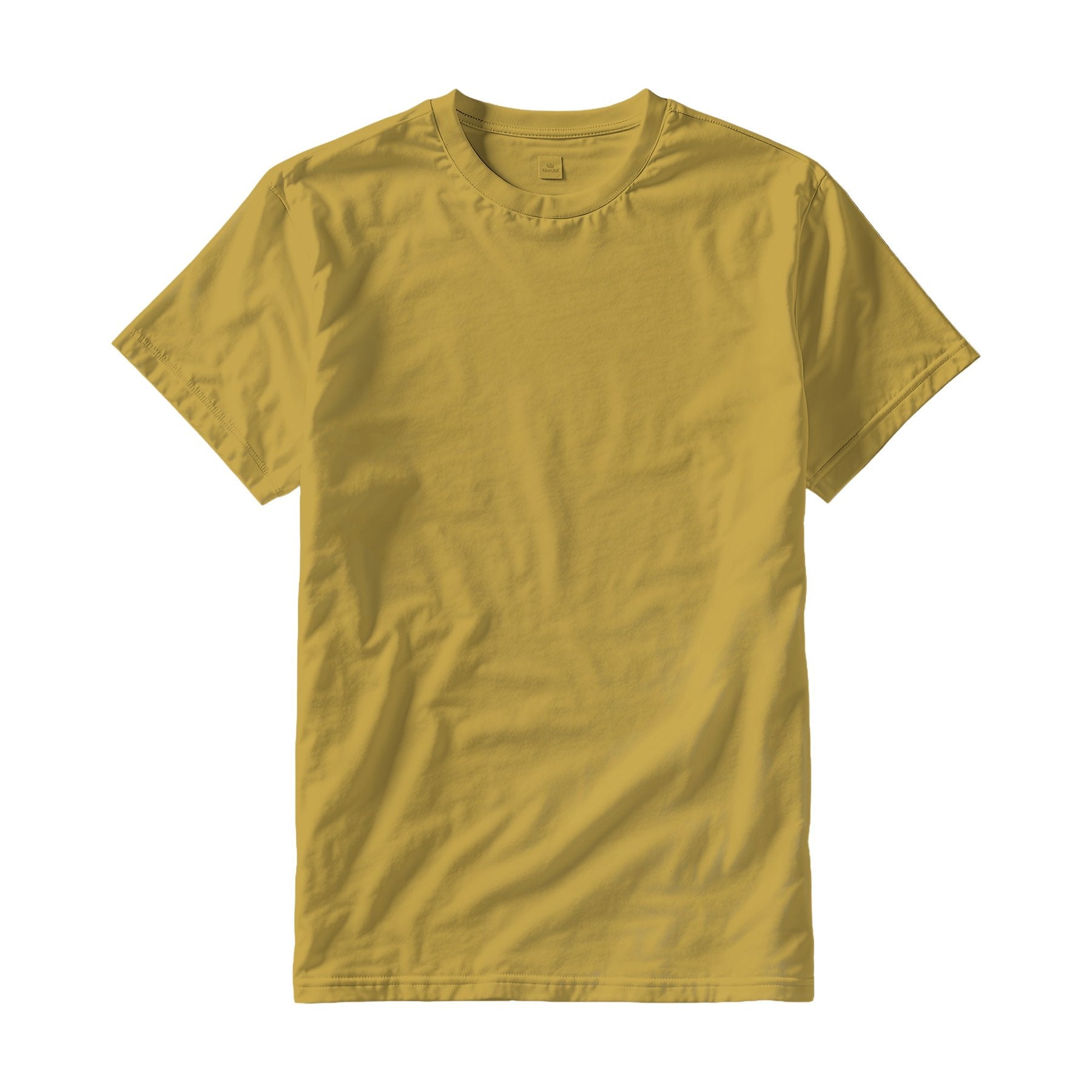 Antique Gold Regular Fit Back View Mens T-Shirt Mockup | High-Res JPG Instant Download | Commercial Use | Etsy POD Shopify Template | MockupBulk