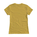 Antique Gold Regular Fit Back View Womens T-Shirt Mockup | High-Res Mockup Template | JPG Digital Download | Commercial Licence | MockupBulk