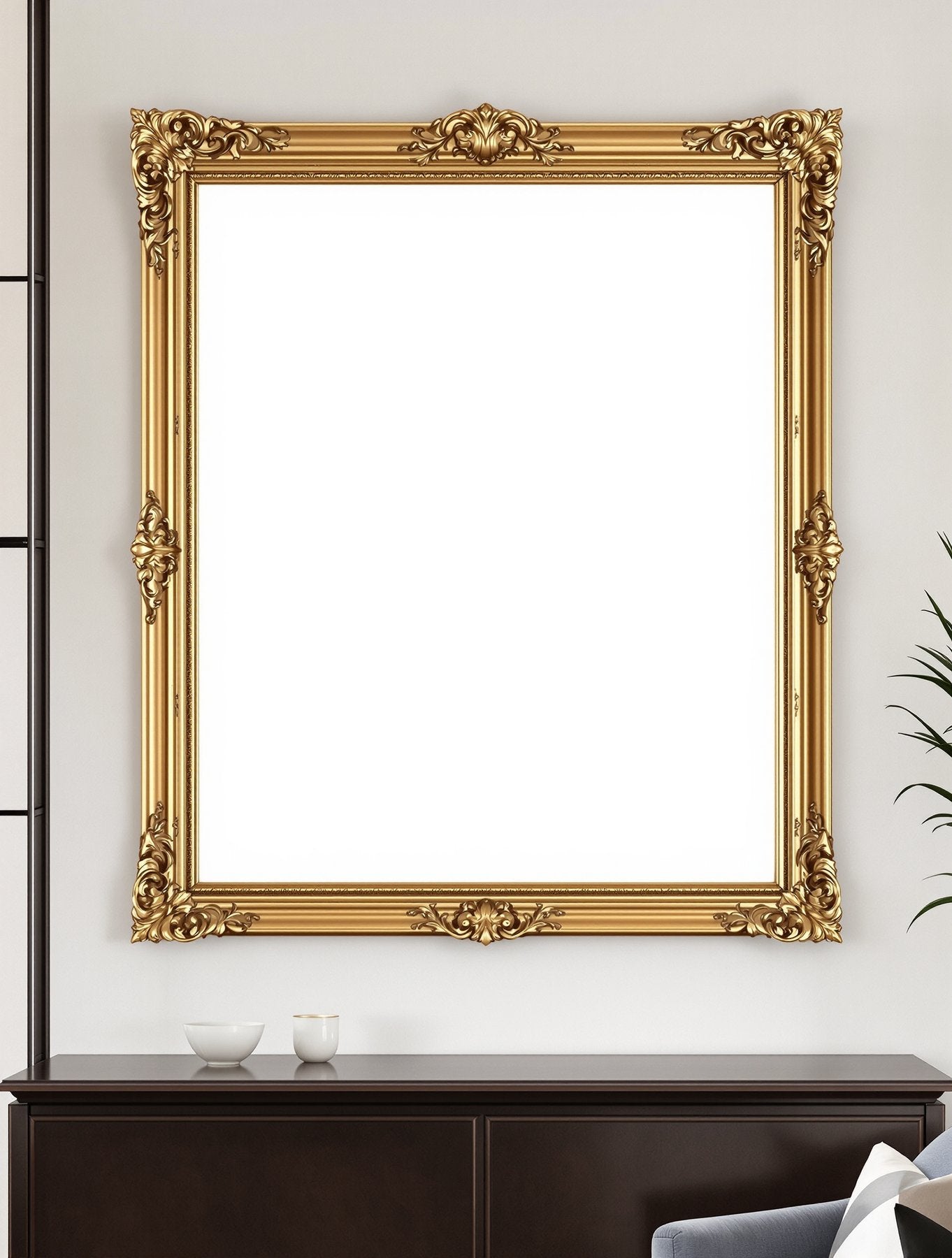 Antique Frame Mockup | Blank Template #006 | Blank Frame Template for Etsy | bulkmockup JPG Download | Commercial Use | MockupBulk