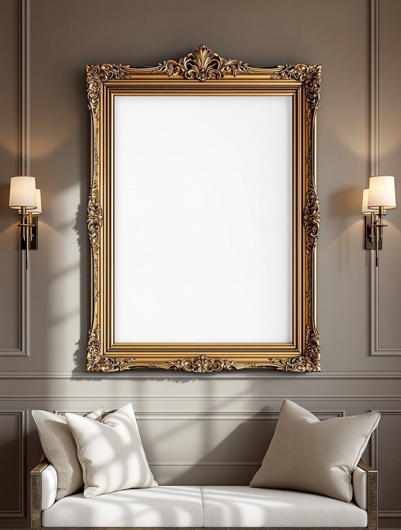 Antique Frame Mockup | Blank Template #011 — Frame Mockup JPG Download | bulkmockup Template | Commercial Licence | MockupBulk