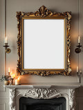 Blank Template #017 Antique Frame Mockup | High-Resolution JPG | bulkmockup Template | For Etsy POD Print Sellers | MockupBulk