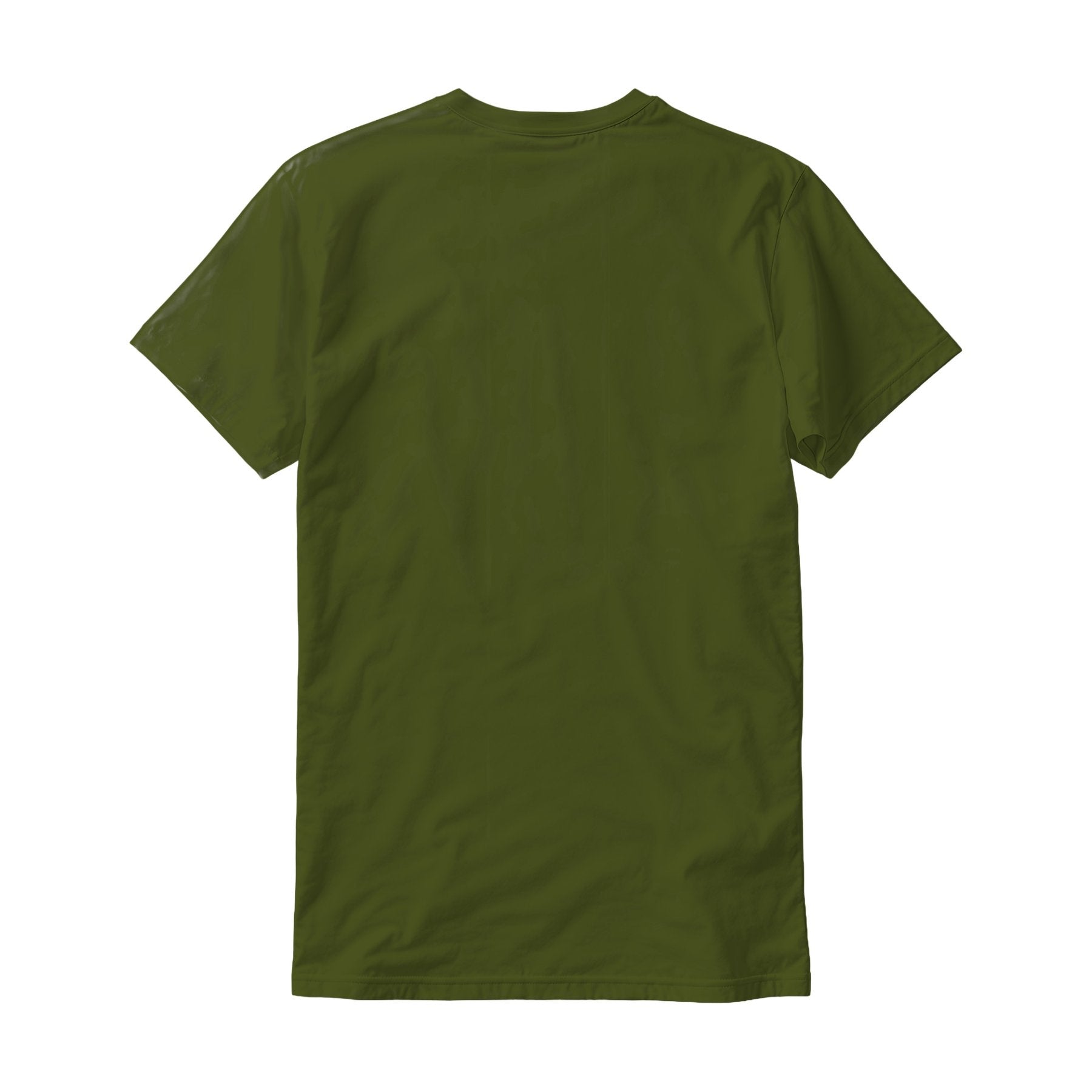 Army Longline Fit Back View Mens T-Shirt Mockup | Instant Download JPG Mockup | POD Etsy Redbubble Printful | Commercial Use | MockupBulk