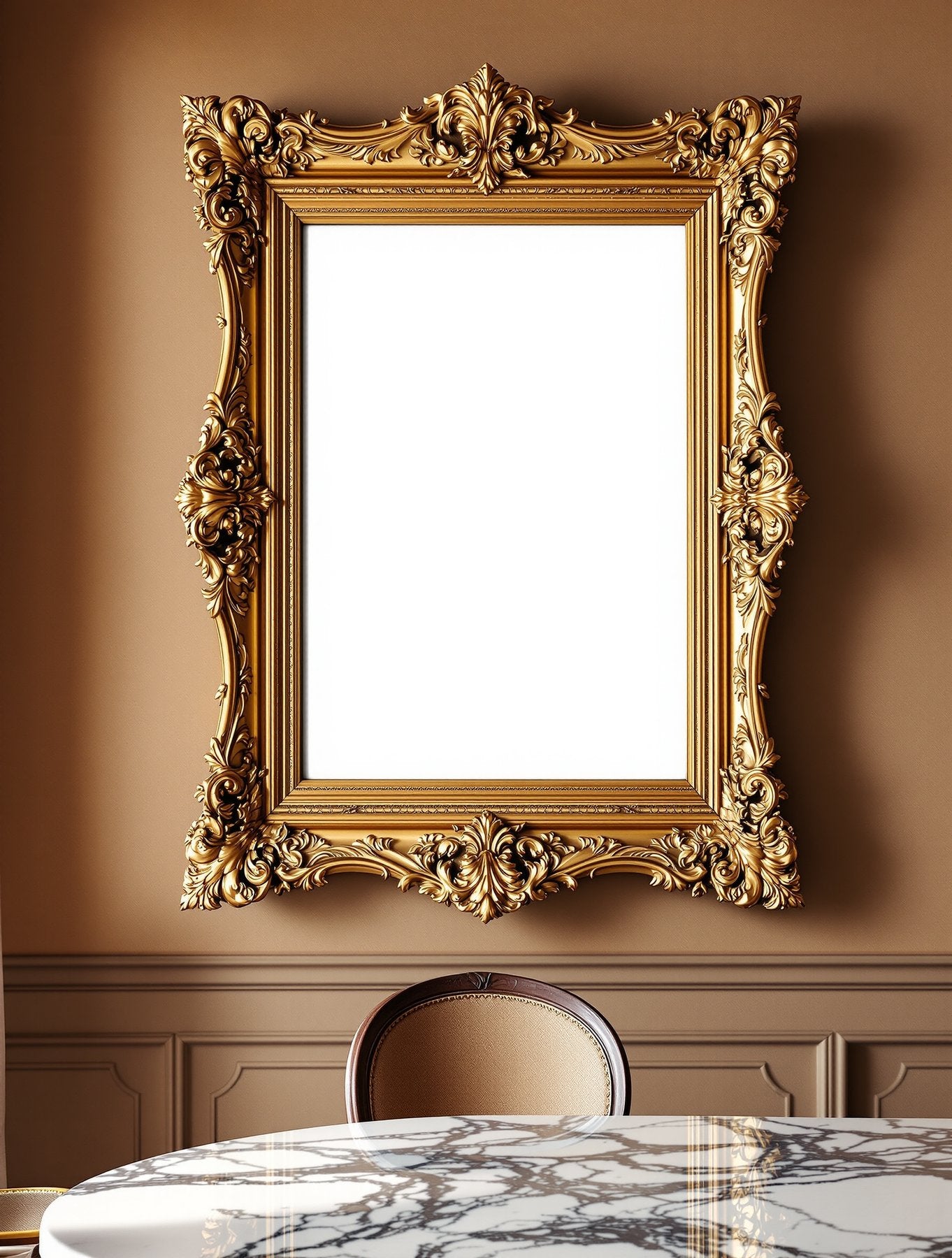 Blank Template #018 Antique Frame Mockup | Print-on-Demand Frame Mockup | bulkmockup JPG | Commercial Licence | MockupBulk