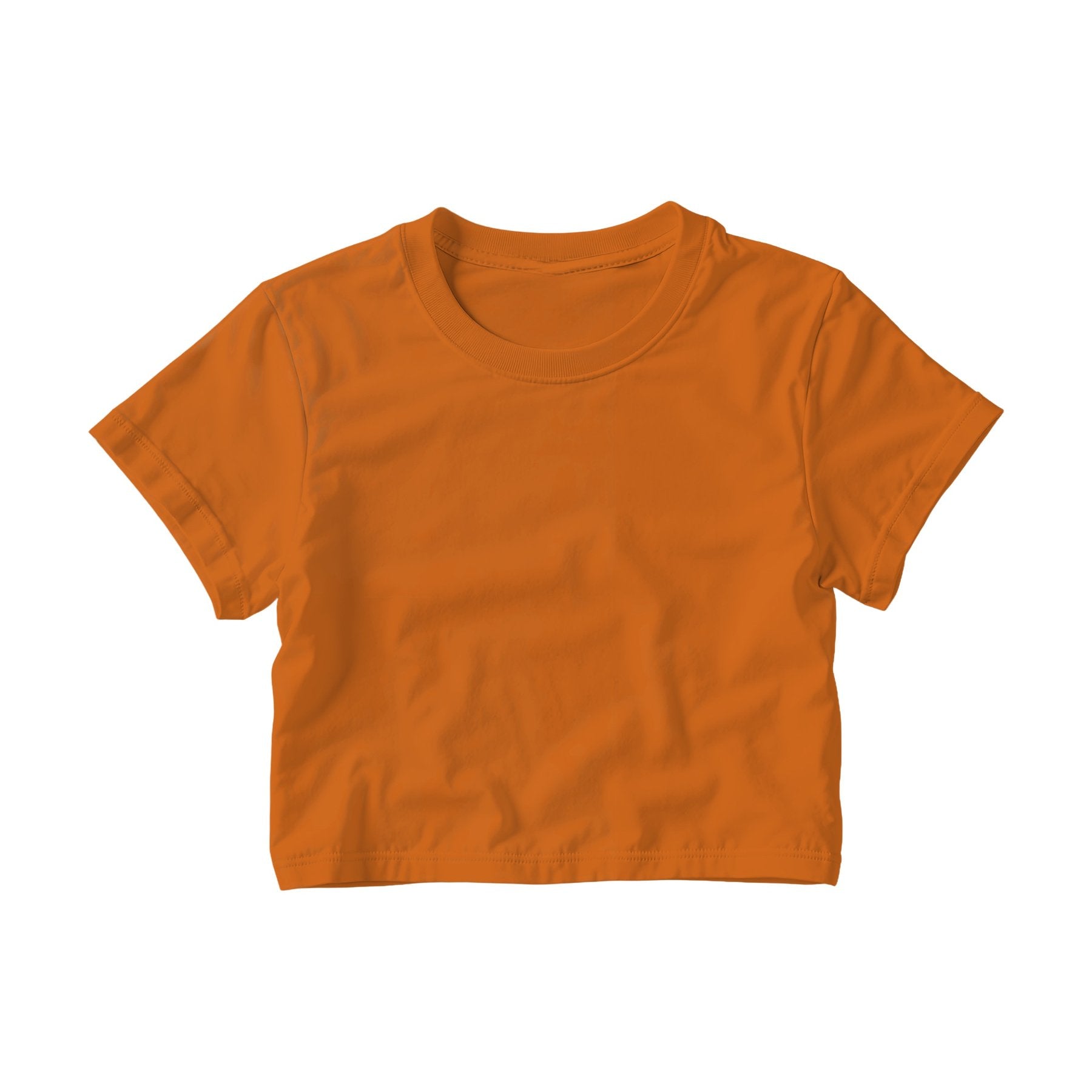 Antique Orange Crop Fit Womens T-Shirt Mockup | POD Print Mockup | Instant JPG Download | Commercial Licence Included | MockupBulk