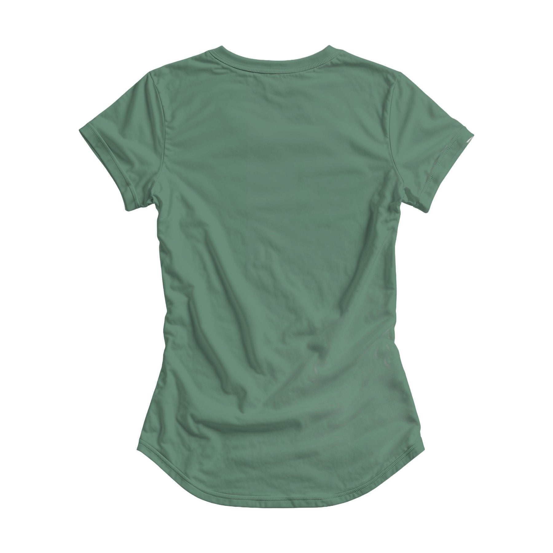 Antique Jade Dome Curve Fit Back View Womens T-Shirt Mockup | Digital Download Mockup | High-Resolution JPG | Commercial Use Included | MockupBulk