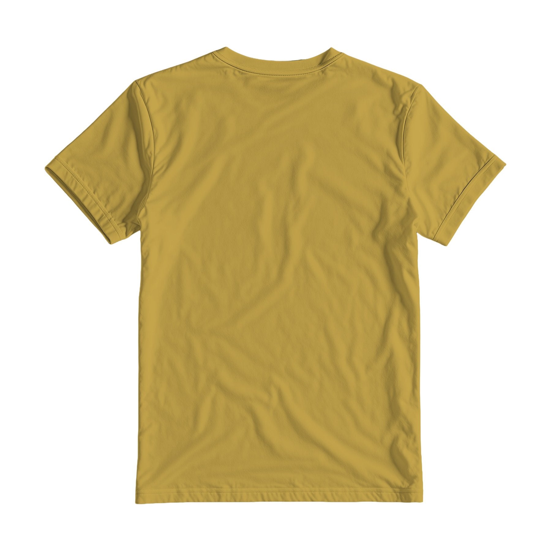 Antique Gold Back View Mens T-Shirt Mockup | POD Print Mockup | Instant JPG Download | Commercial Licence Included | MockupBulk
