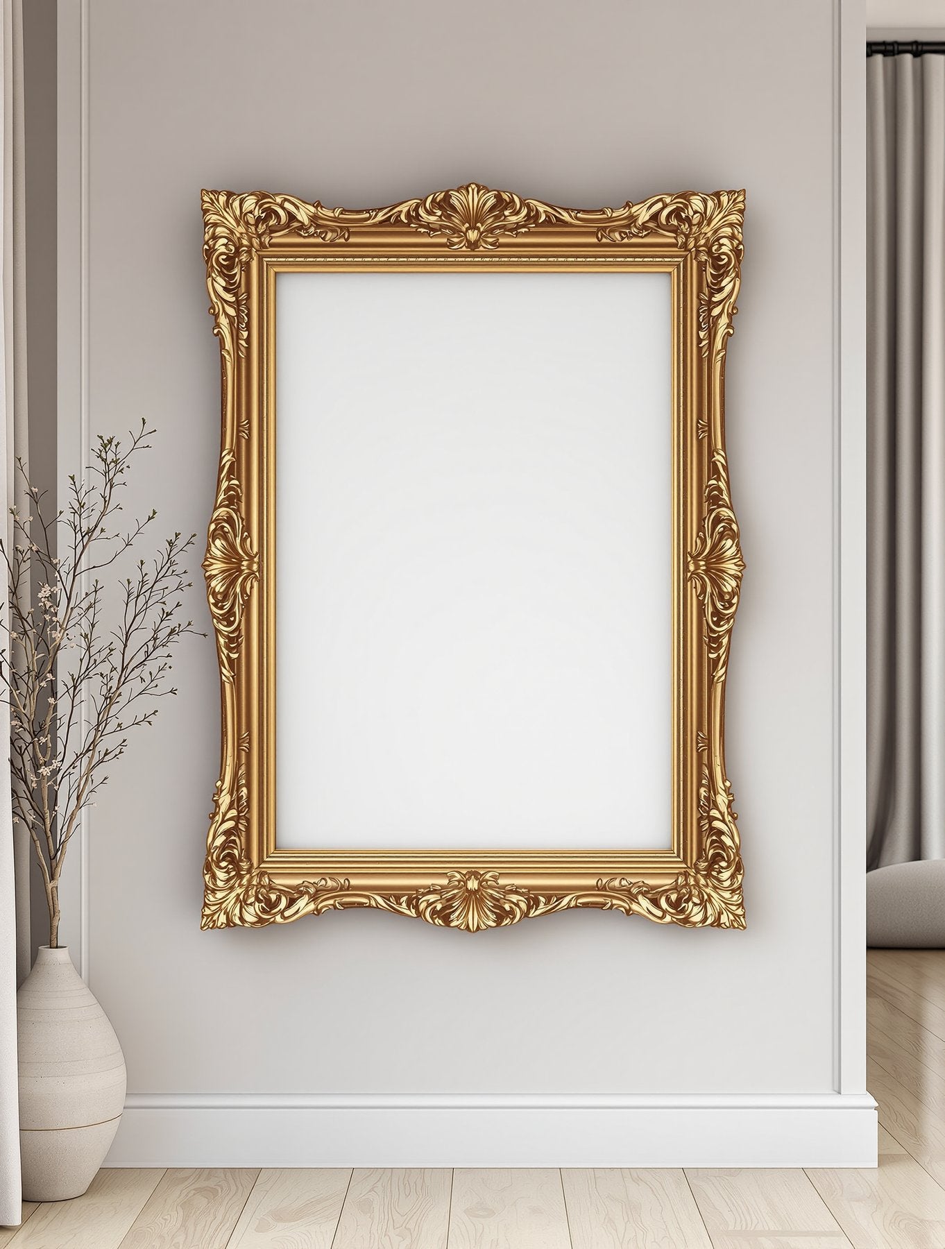 Blank Template #033 Antique Frame Mockup | Print-on-Demand Frame Mockup | bulkmockup JPG | Commercial Licence | MockupBulk