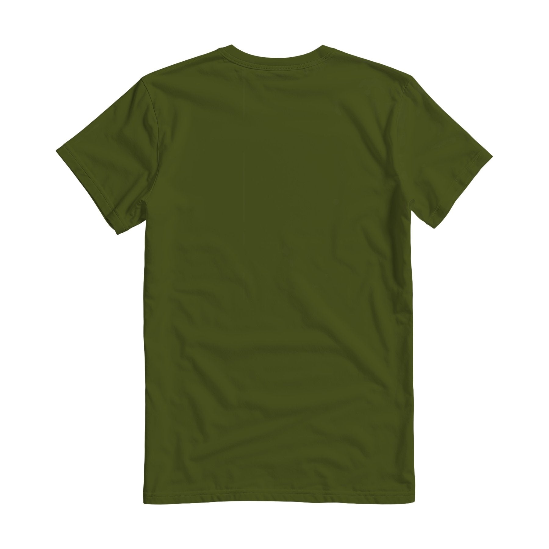 Army Back View Mens T-Shirt Mockup | Shopify Etsy Mockup Template | High-Res JPG | Commercial Use Download | MockupBulk