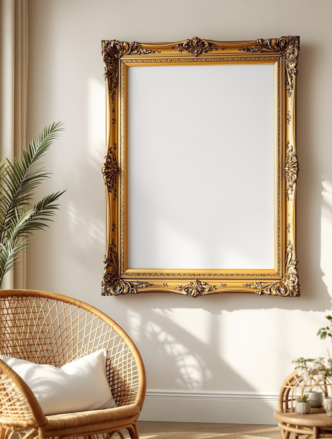 Antique Frame Mockup | Blank Template #036 | Instant bulkmockup Download | Blank Frame JPG Template | Commercial Use | MockupBulk