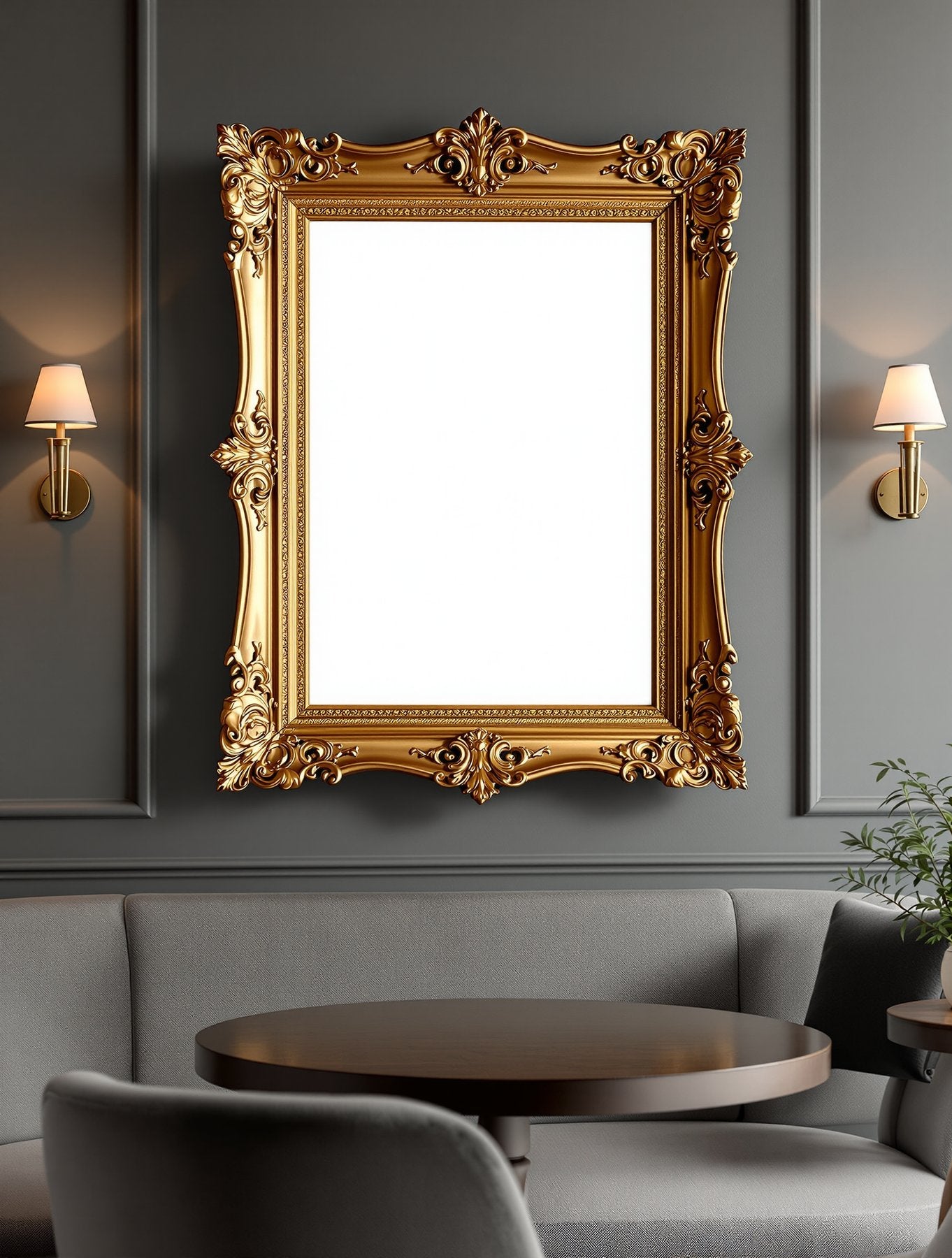 Antique Frame Mockup | Blank Template #038 | High-Resolution JPG | bulkmockup Template | For Etsy POD Print Sellers | MockupBulk