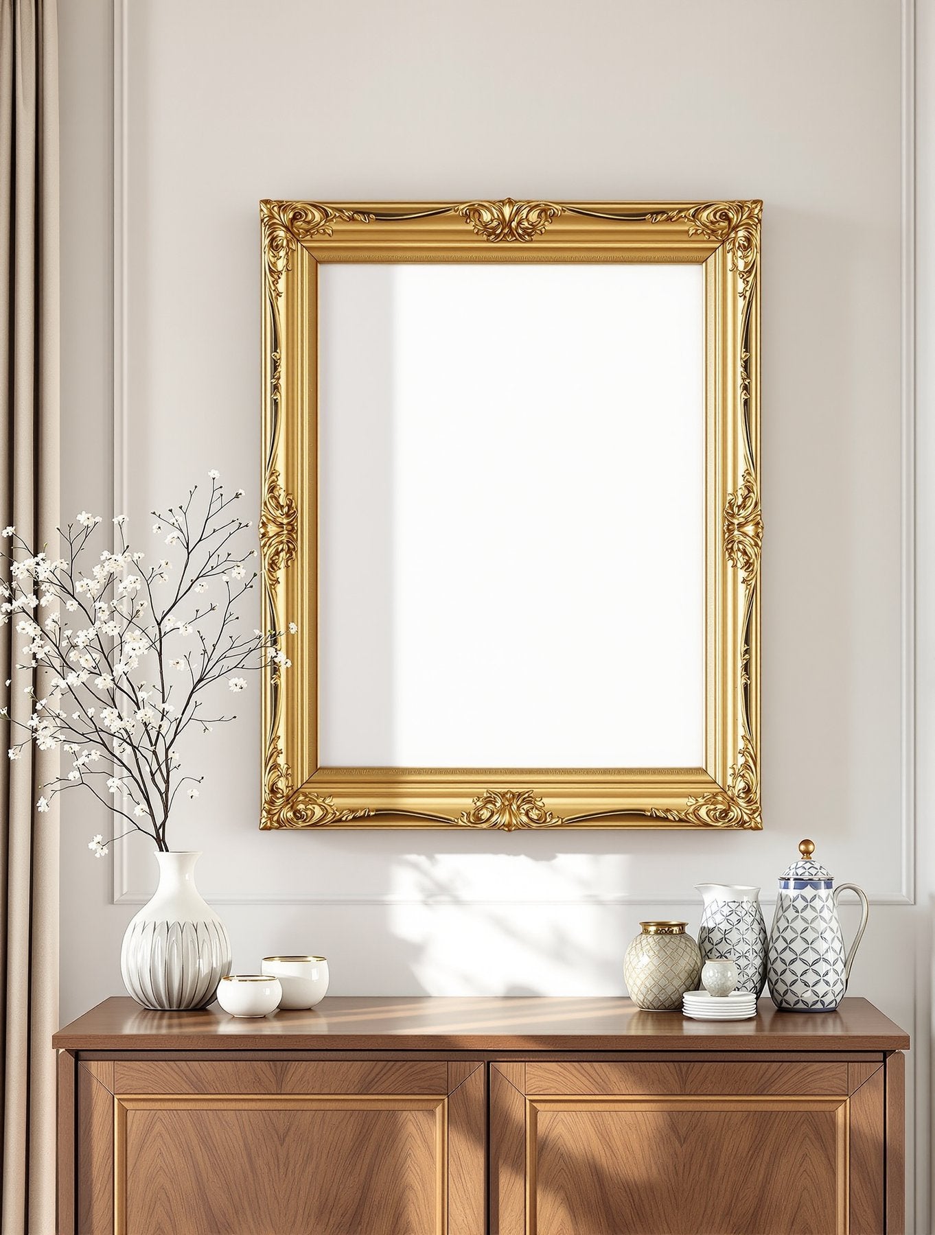 Blank Template #041 Antique Frame Mockup | bulkmockup Digital Download | Blank Frame JPG | Commercial Licence Included | MockupBulk