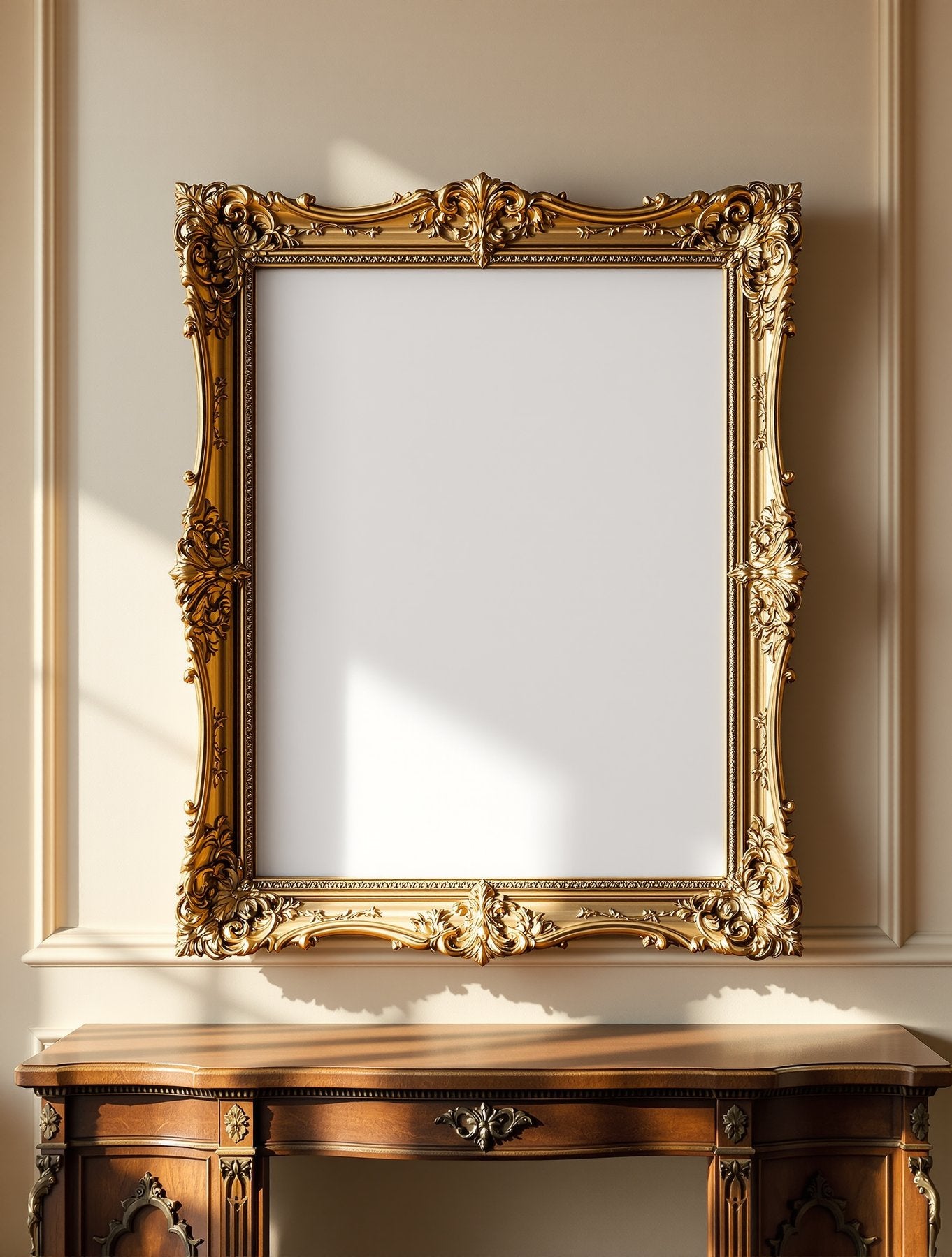 Antique Frame Mockup | Blank Template #042 — Frame Mockup JPG Download | bulkmockup Template | Commercial Licence | MockupBulk