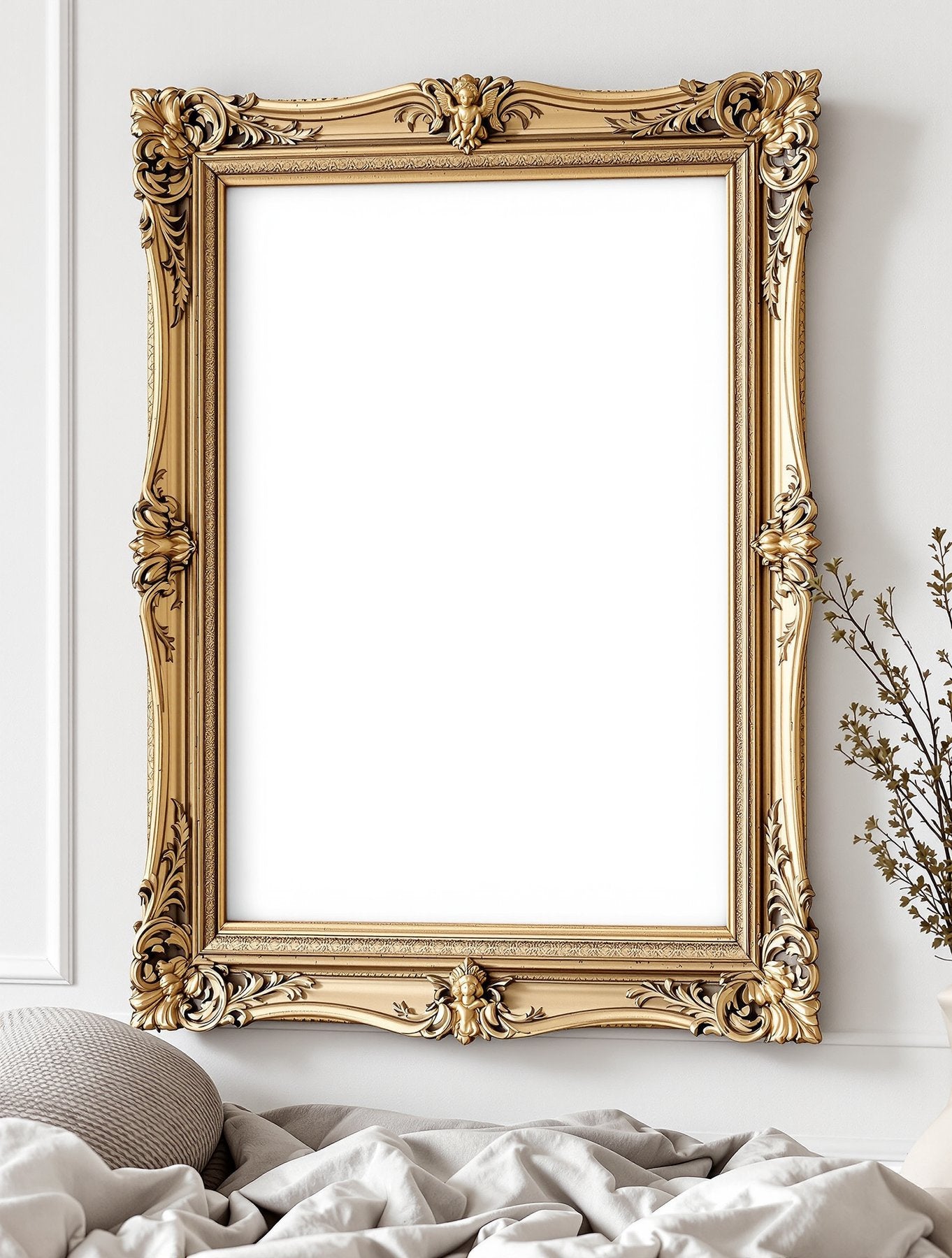 Antique Frame Mockup — Blank Template #044 — High-Resolution JPG | bulkmockup Template | For Etsy POD Print Sellers | MockupBulk