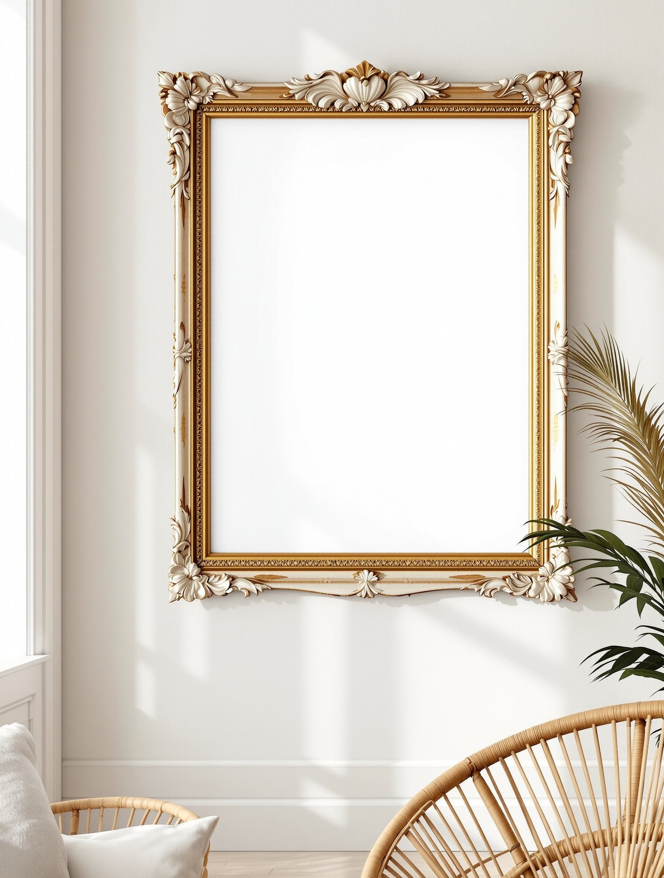 Antique Frame Mockup | Blank Template #047 | Blank Frame Template | High-Res JPG Instant Download | Commercial Use | bulkmockup | MockupBulk