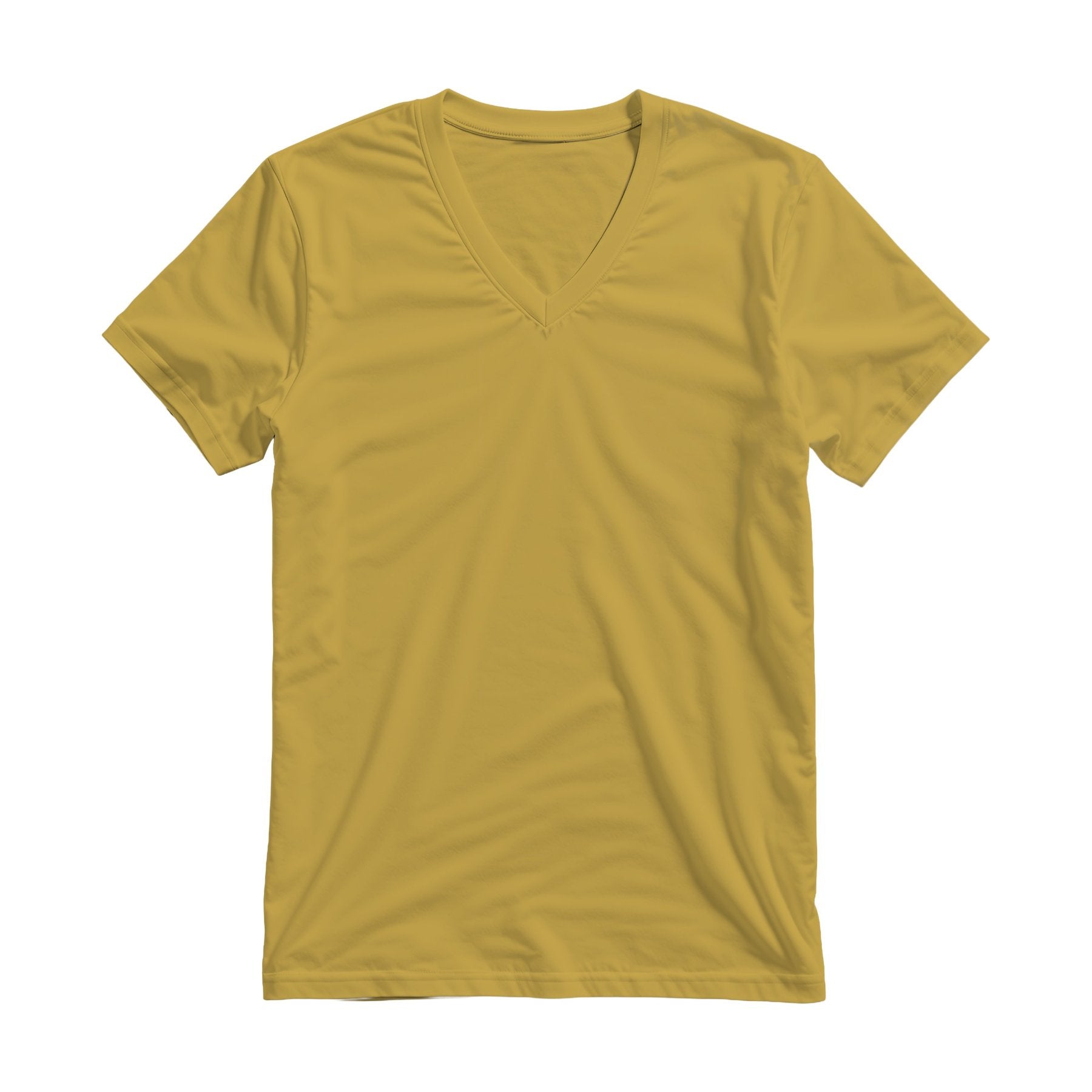 Antique Gold Regular Fit Mens T-Shirt Mockup | Shopify Etsy Mockup Template | High-Res JPG | Commercial Use Download | MockupBulk