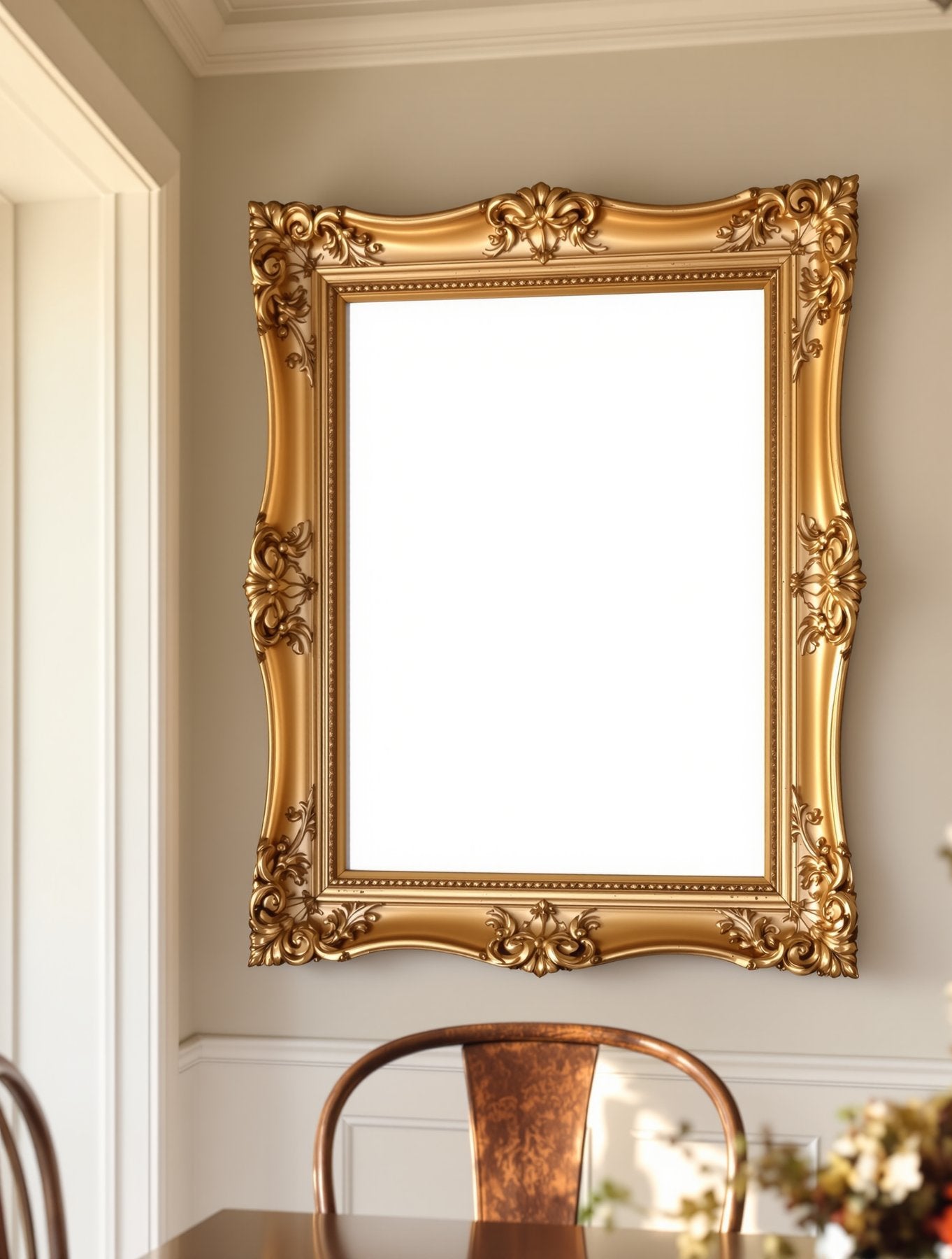 Antique Frame Mockup, Blank Template #050 | Instant bulkmockup Download | Blank Frame JPG Template | Commercial Use | MockupBulk
