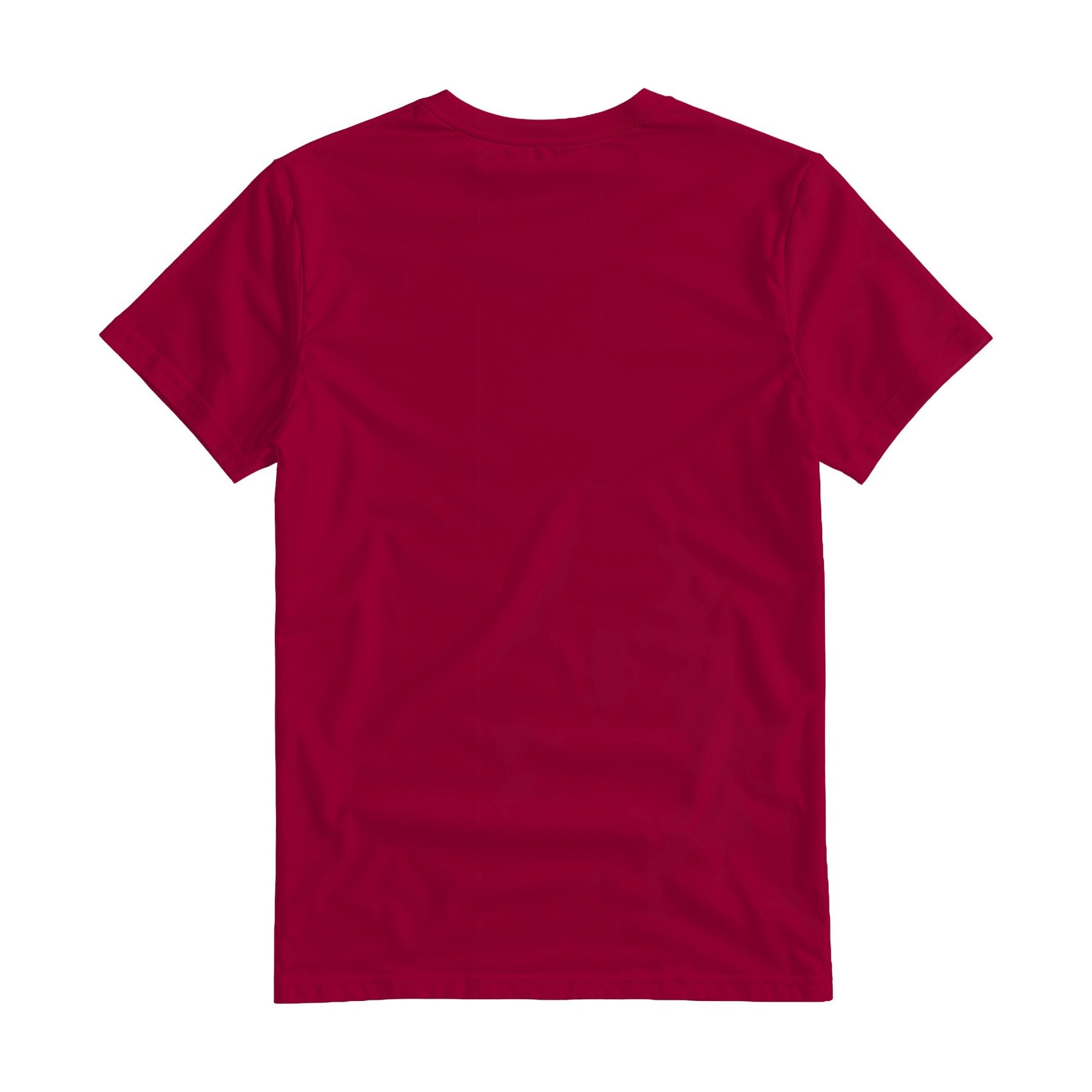 Antique Cherry Red Regular Fit Back View Mens T-Shirt Mockup | POD Print Mockup | Instant JPG Download | Commercial Licence Included | MockupBulk