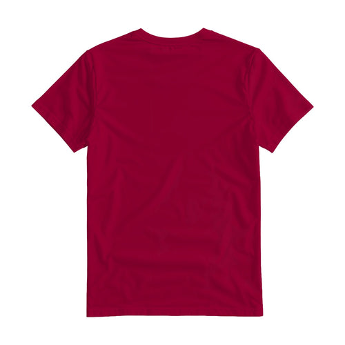 Antique Cherry Red Regular Fit Back View Mens T-Shirt Mockup | POD Print Mockup | Instant JPG Download | Commercial Licence Included | MockupBulk