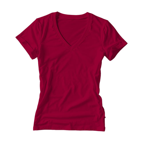 Antique Cherry Red Regular Fit Womens T-Shirt Mockup | High-Res Mockup Template | JPG Digital Download | Commercial Licence | MockupBulk