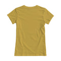 Antique Gold Regular Fit Back View Womens T-Shirt Mockup | POD Print Mockup | Instant JPG Download | Commercial Licence Included | MockupBulk