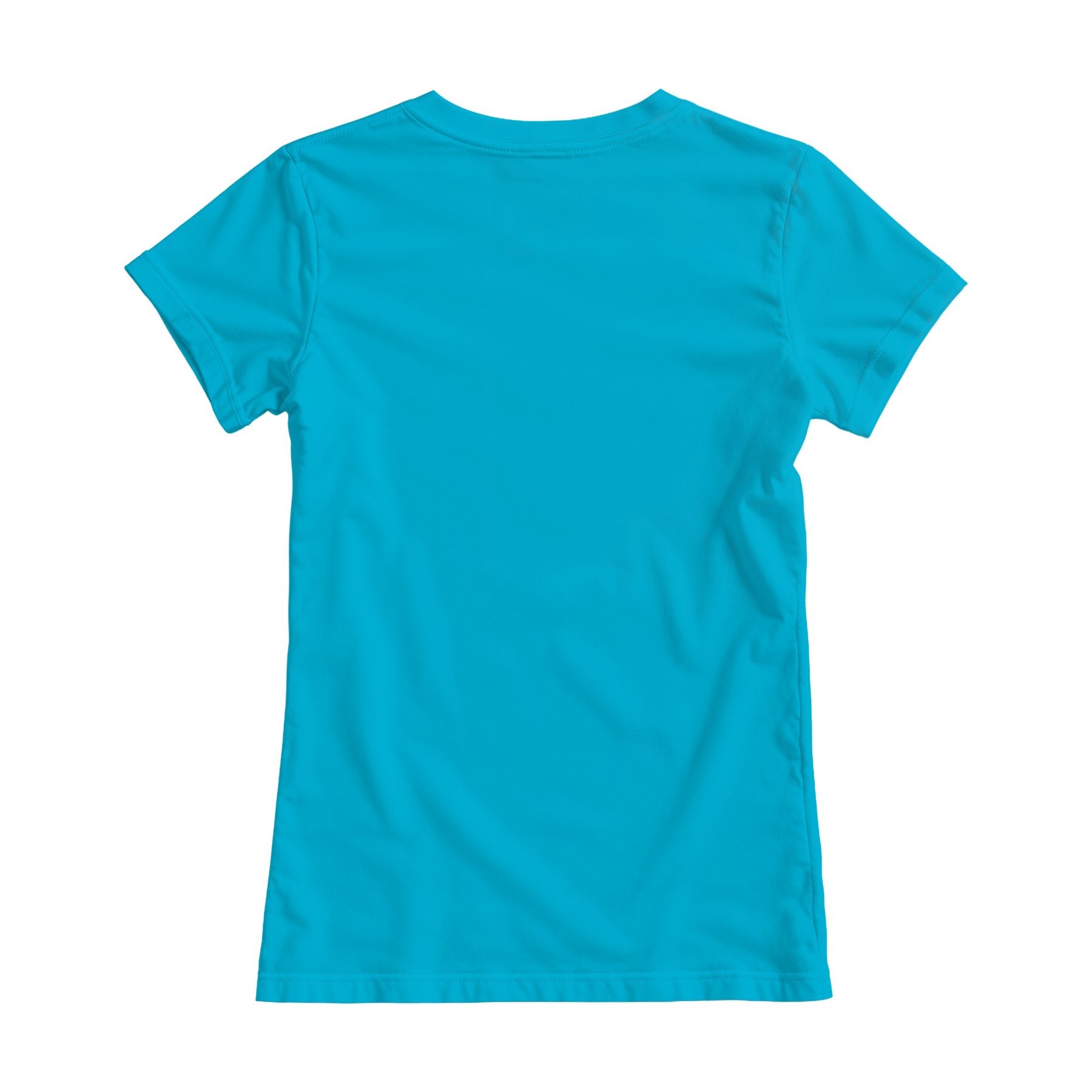 Aqua Regular Fit Back View Womens T-Shirt Mockup | Instant Download JPG Mockup | POD Etsy Redbubble Printful | Commercial Use | MockupBulk