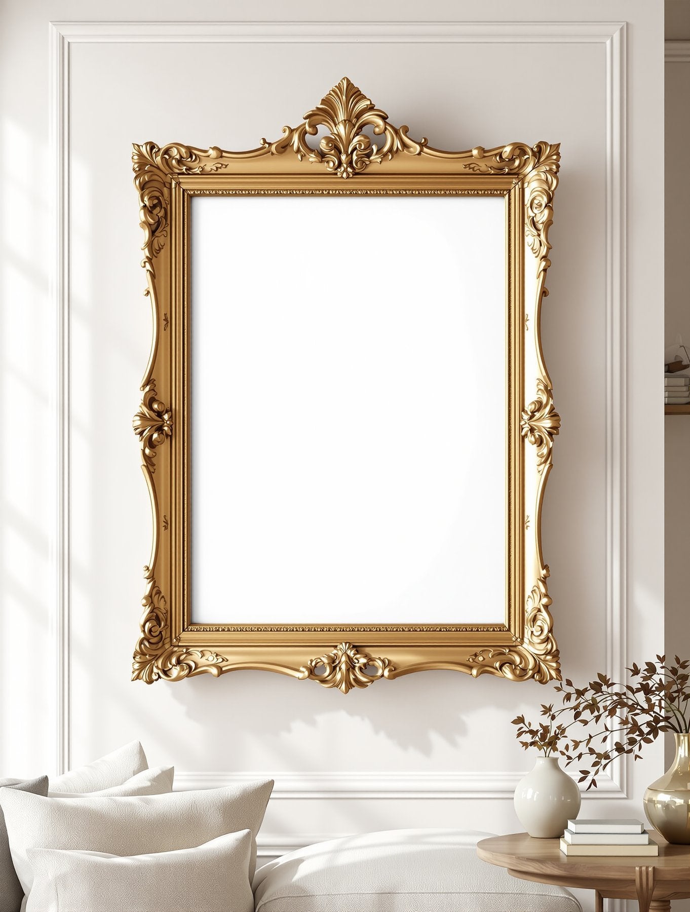 Antique Frame Mockup | Blank Template #057 | Blank Frame Template | High-Res JPG Instant Download | Commercial Use | bulkmockup | MockupBulk