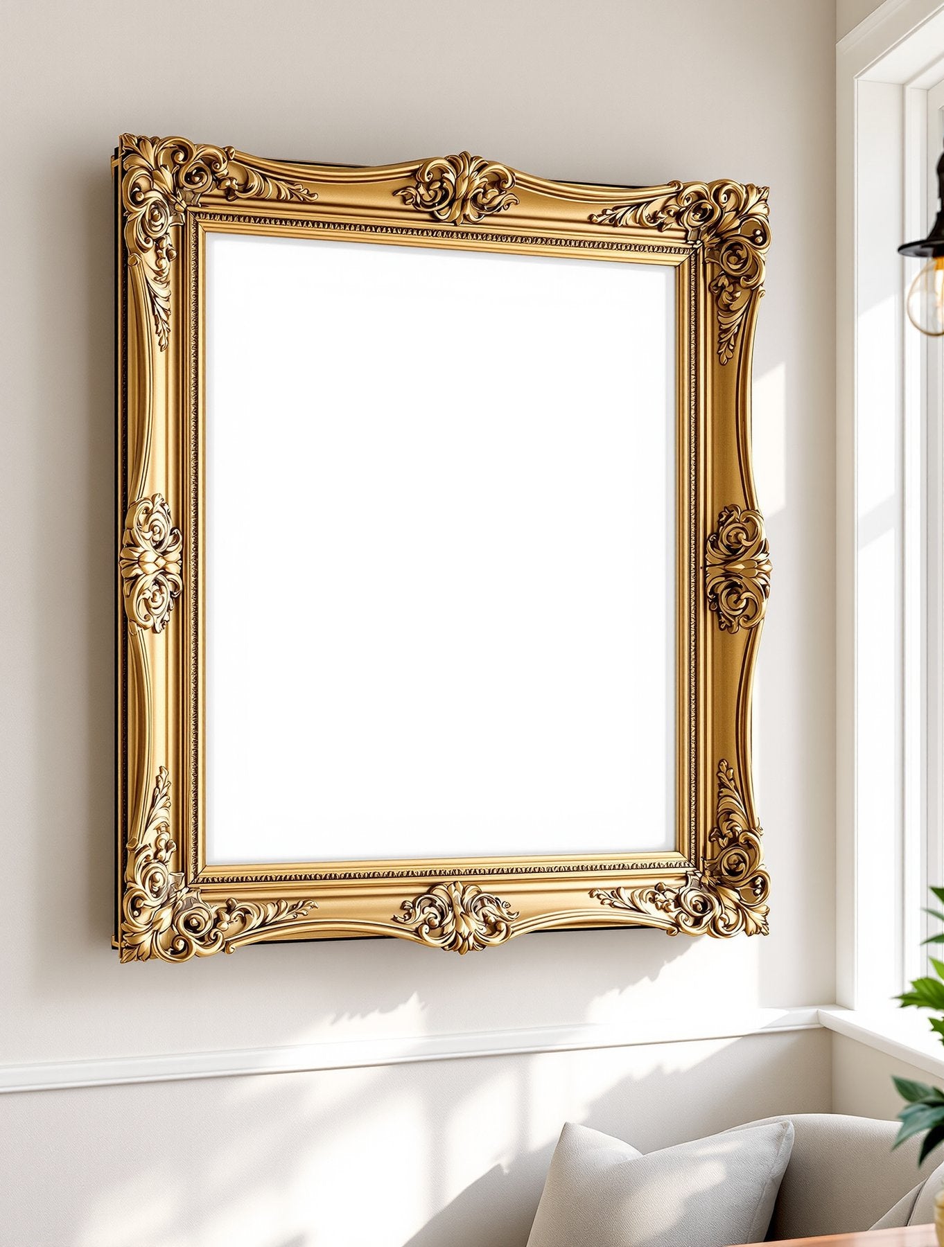 Blank Template #058 Antique Frame Mockup | bulkmockup Blank Frame Template | High-Res JPG | Commercial Licence | MockupBulk