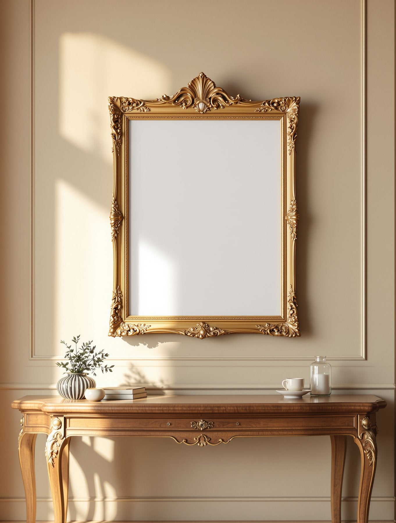 Antique Frame Mockup | Blank Template #060 | Empty Frame Template | bulkmockup High-Res JPG | Commercial Use Included | MockupBulk