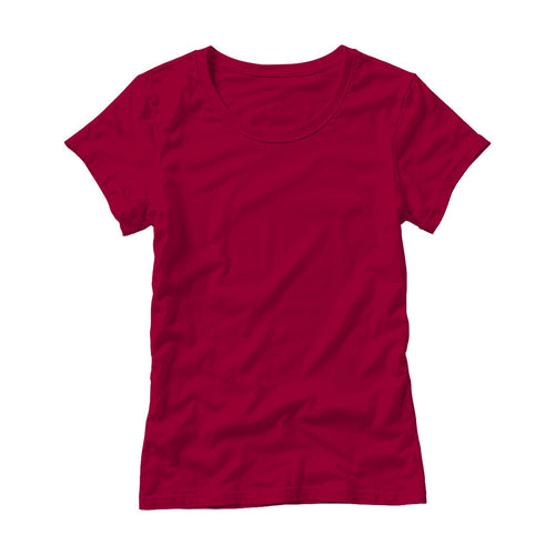 Antique Cherry Red Regular Fit Womens T-Shirt Mockup | Product Mockup JPG | Instant Download | Commercial Use for POD Sellers | MockupBulk