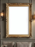 Antique Frame Mockup, Blank Template #066 | Blank Frame Template | High-Res JPG Instant Download | Commercial Use | bulkmockup | MockupBulk