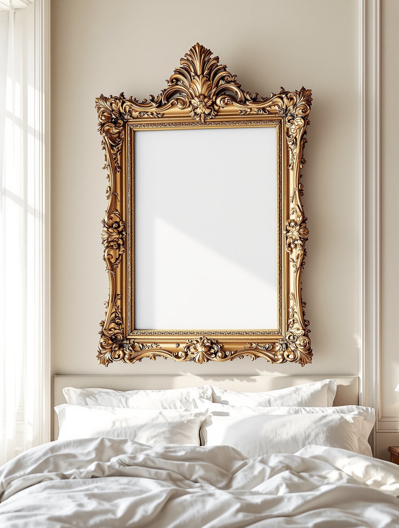 Antique Frame Mockup, Blank Template #068 | Empty Frame Template | bulkmockup High-Res JPG | Commercial Use Included | MockupBulk
