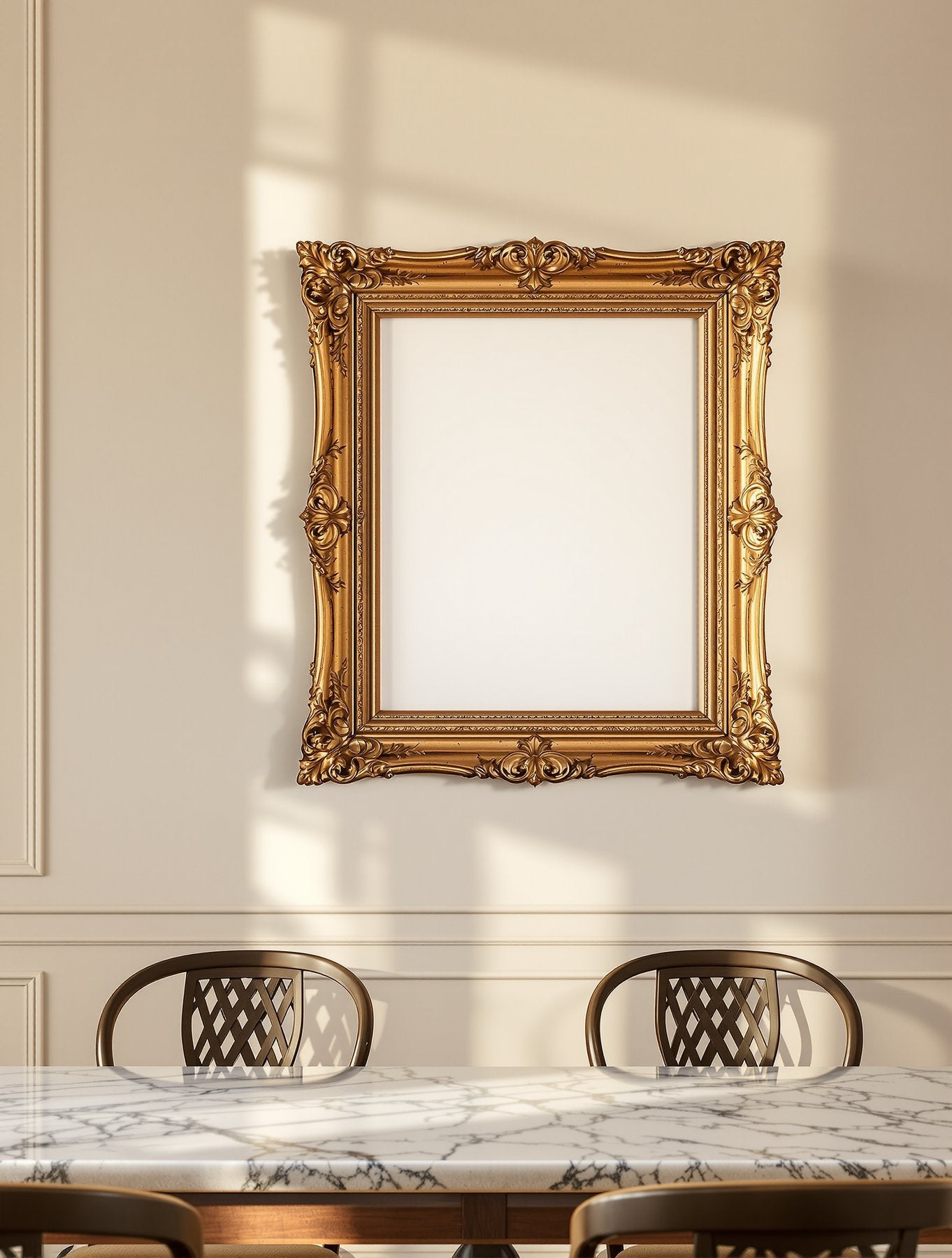 Antique Frame Mockup | Blank Template #069 — Empty Frame Template | bulkmockup High-Res JPG | Commercial Use Included | MockupBulk