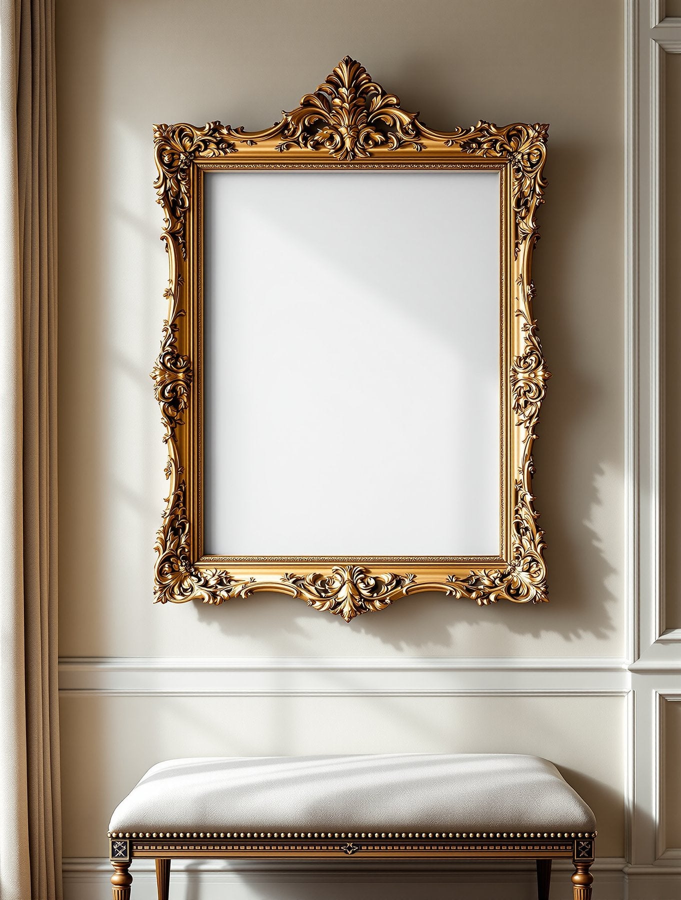 Antique Frame Mockup | Blank Template #071 — Blank Frame Template for Etsy | bulkmockup JPG Download | Commercial Use | MockupBulk