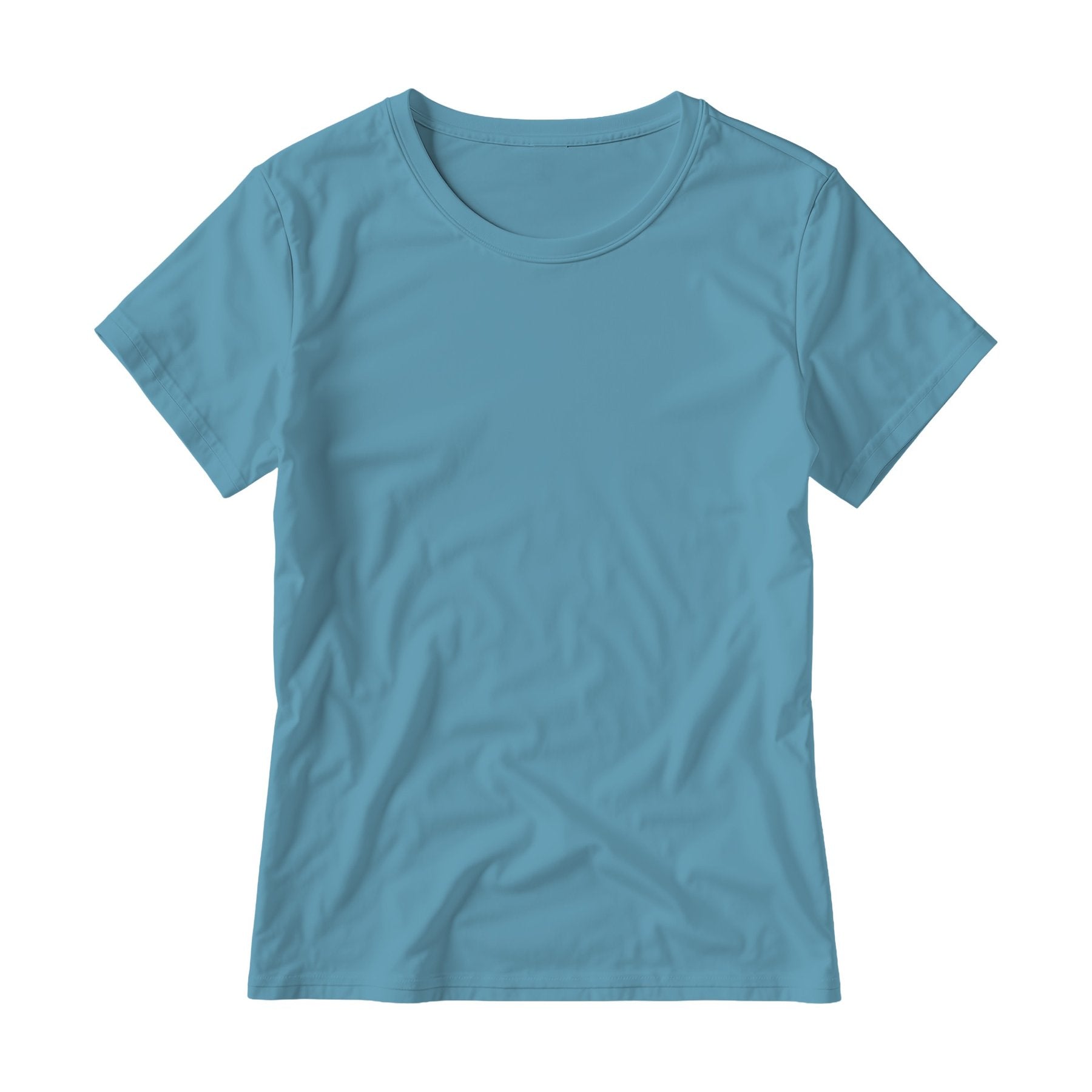 Arctic Blue Regular Fit Womens T-Shirt Mockup | High-Res Mockup Template | JPG Digital Download | Commercial Licence | MockupBulk