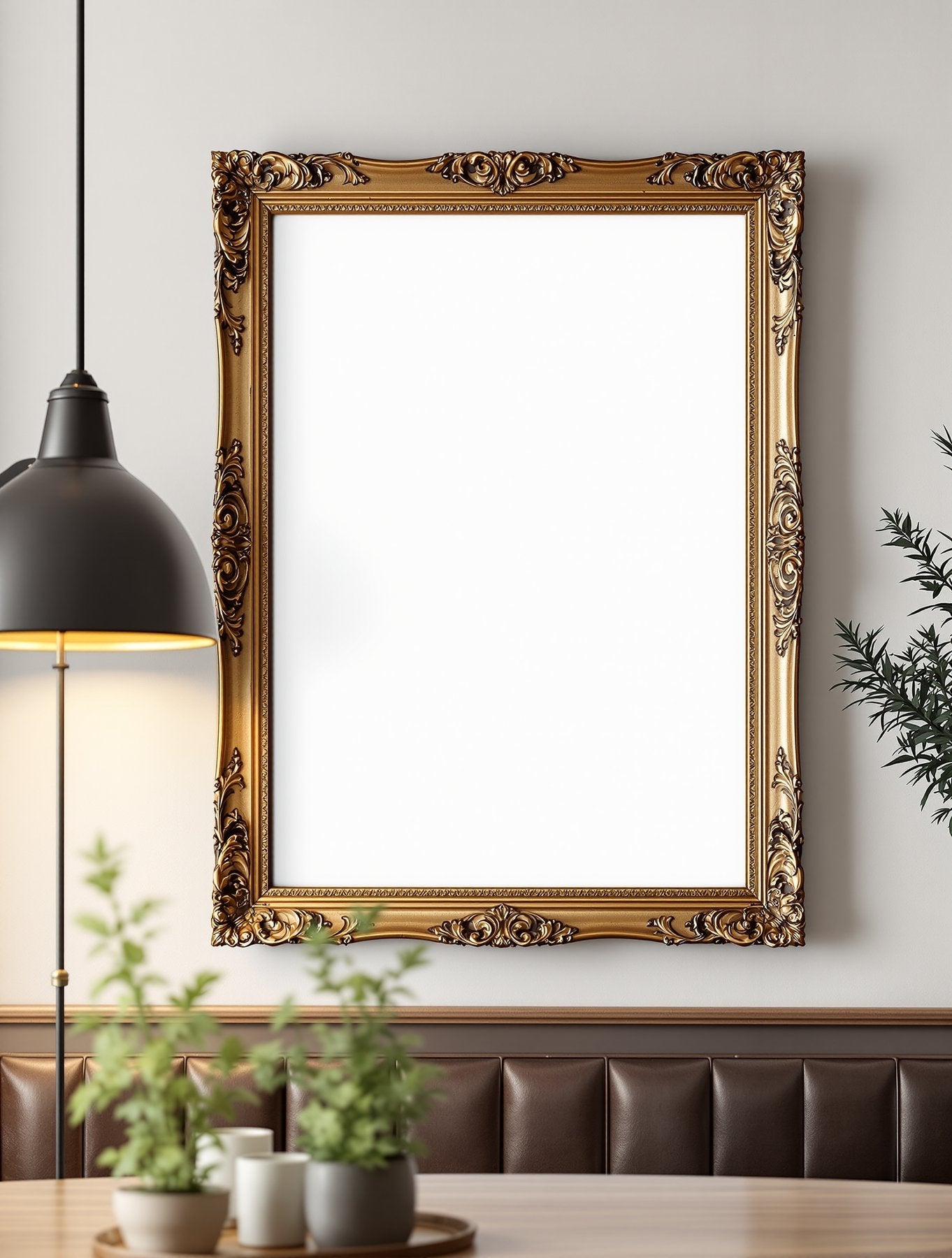 Antique Frame Mockup | Blank Template #076 — High-Res Frame Template JPG | bulkmockup Mockup Store | Commercial Use | MockupBulk