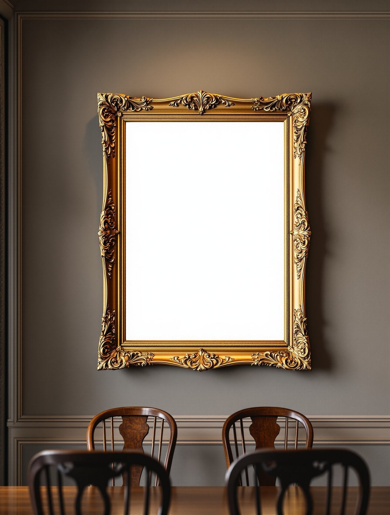 Antique Frame Mockup | Blank Template #077 | Print-on-Demand Frame Mockup | bulkmockup JPG | Commercial Licence | MockupBulk