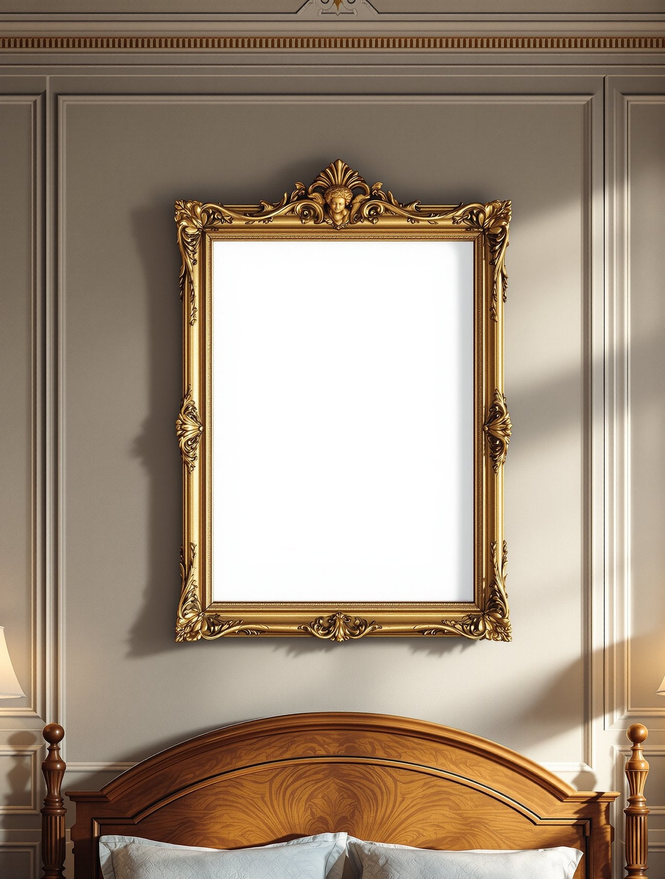 Antique Frame Mockup — Blank Template #079 — bulkmockup Digital Download | Blank Frame JPG | Commercial Licence Included | MockupBulk