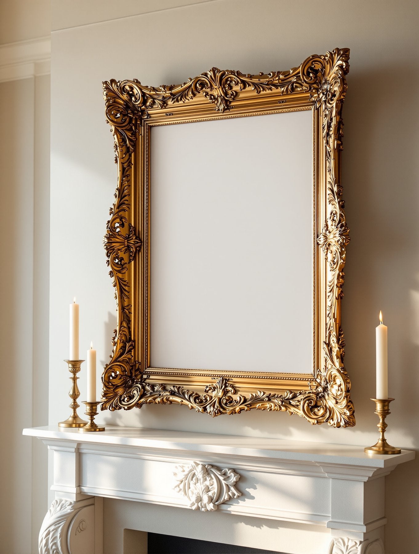 Antique Frame Mockup | Blank Template #082 — Blank Frame Mockup JPG | Commercial Licence | bulkmockup Download | MockupBulk
