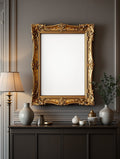 Antique Frame Mockup | Blank Template #086 — bulkmockup Blank Frame Template | High-Res JPG | Commercial Licence | MockupBulk