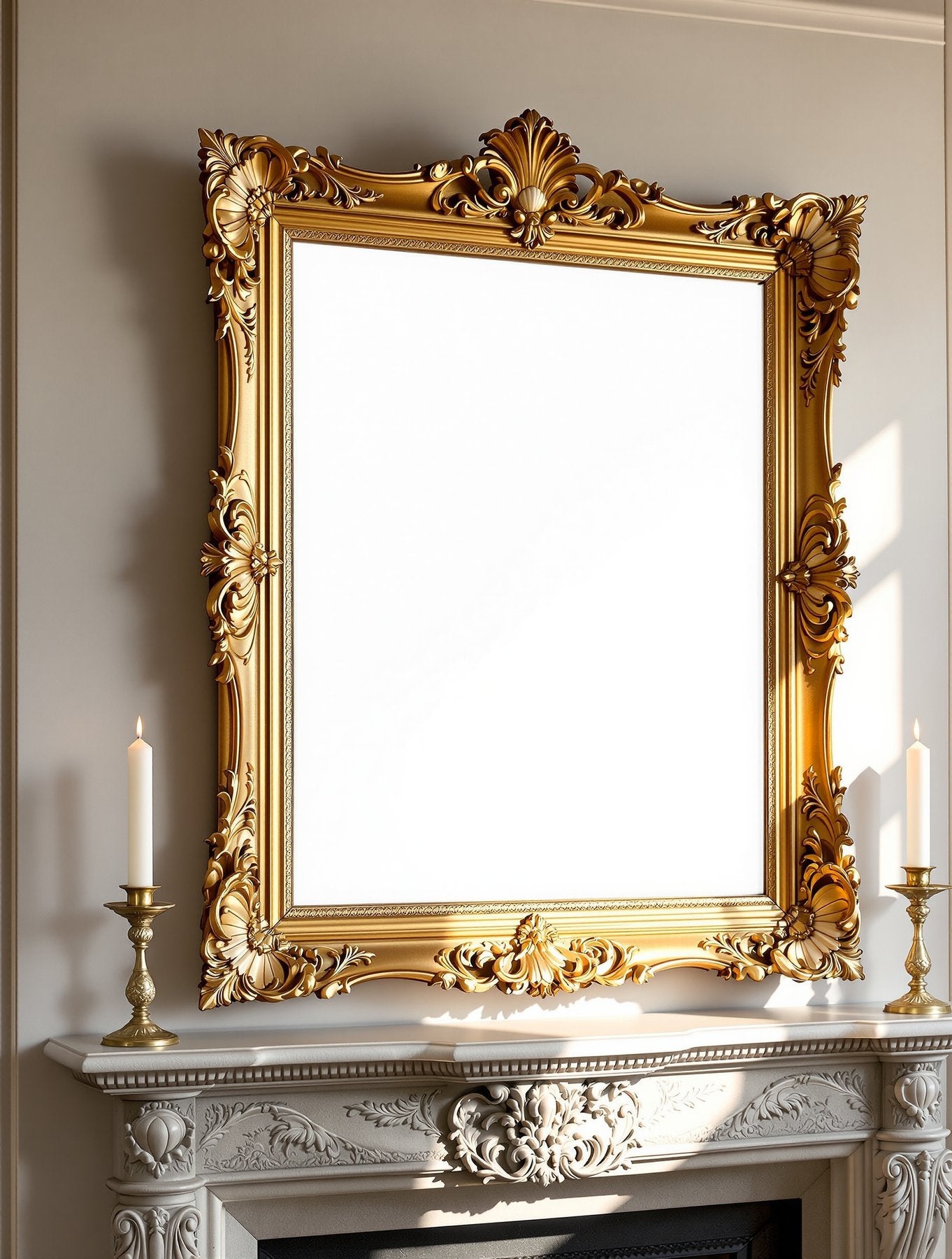 Antique Frame Mockup, Blank Template #087 | Blank Frame Template for Etsy | bulkmockup JPG Download | Commercial Use | MockupBulk