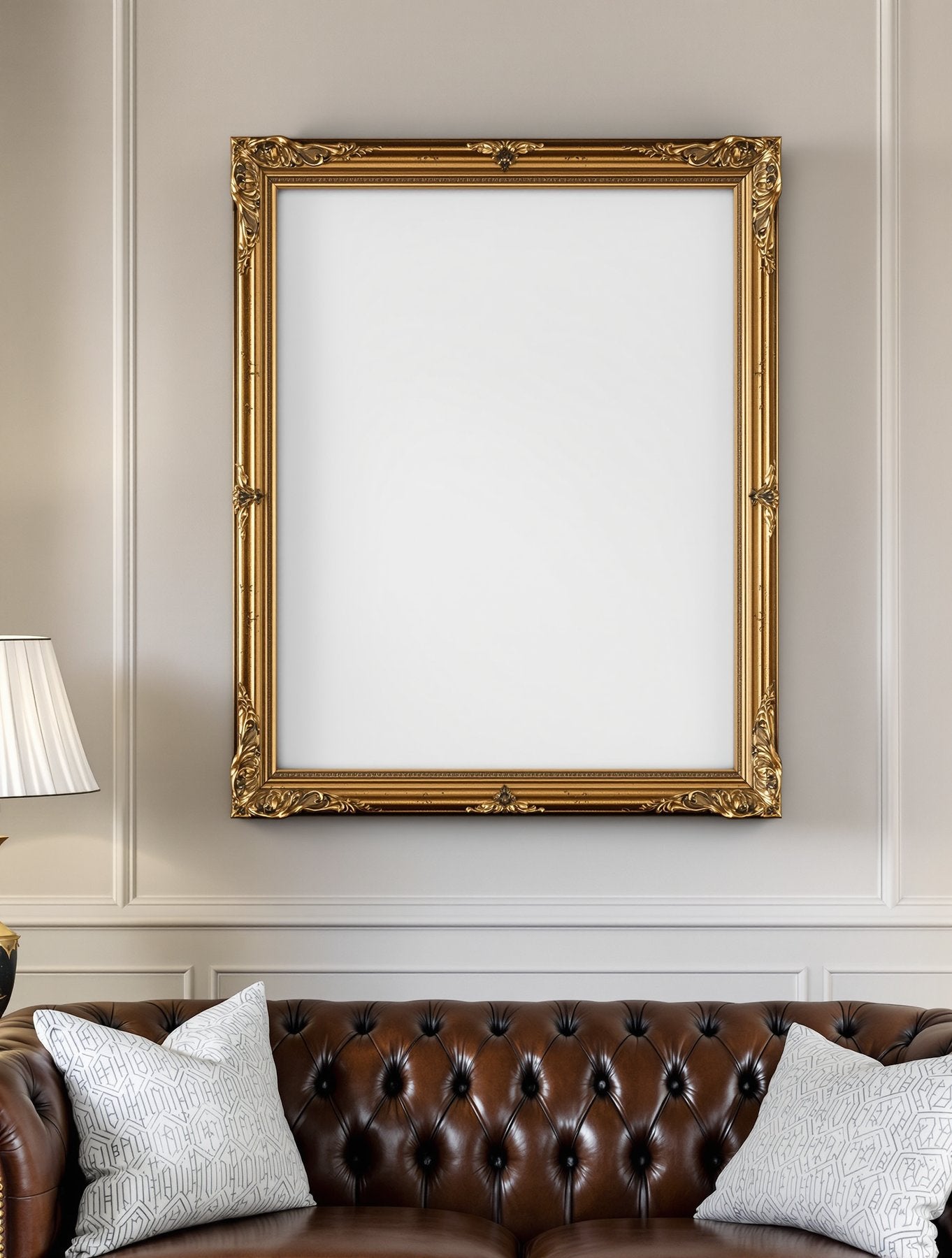Antique Frame Mockup, Blank Template #089 | Frame Template JPG | Instant bulkmockup Download | Commercial Use | MockupBulk