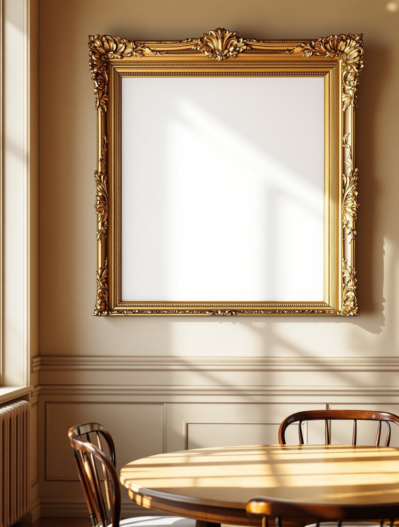 Antique Frame Mockup — Blank Template #090 — Blank Frame Template for Etsy | bulkmockup JPG Download | Commercial Use | MockupBulk