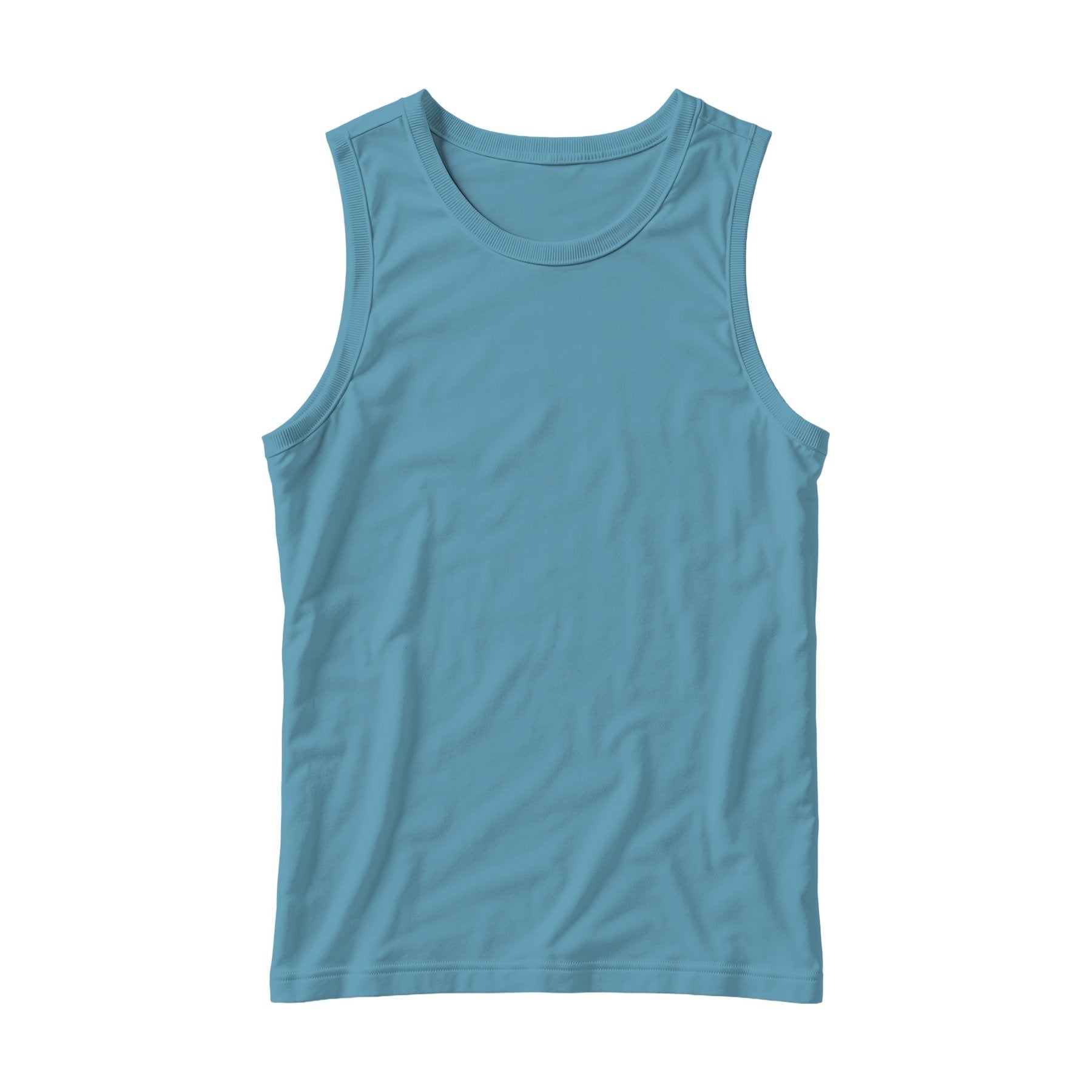 Arctic Blue Regular Fit Unisex Tank Mockup | Print on Demand Mockup | High-Res JPG Download | Commercial Use Included | MockupBulk