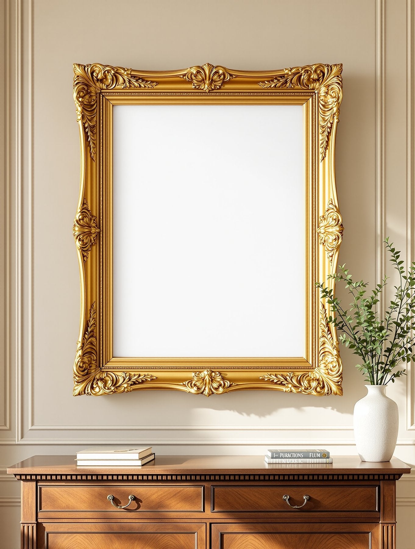 Blank Template #095 Antique Frame Mockup | Frame Template JPG | Instant bulkmockup Download | Commercial Use | MockupBulk
