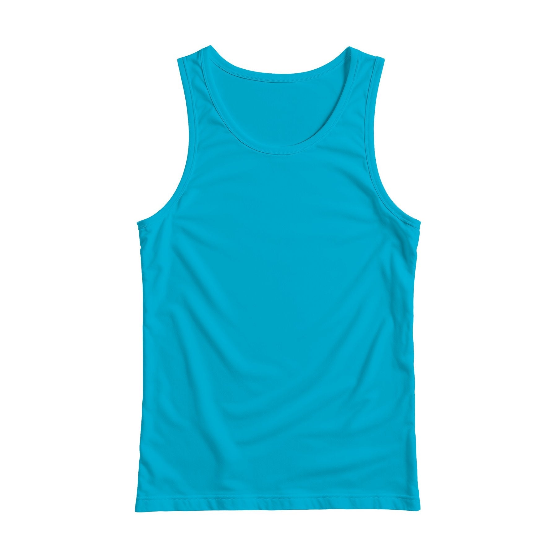 Aqua Regular Fit Back View Unisex Tank Mockup | Digital JPG Mockup | Commercial Licence | For Etsy Printful Printify | MockupBulk