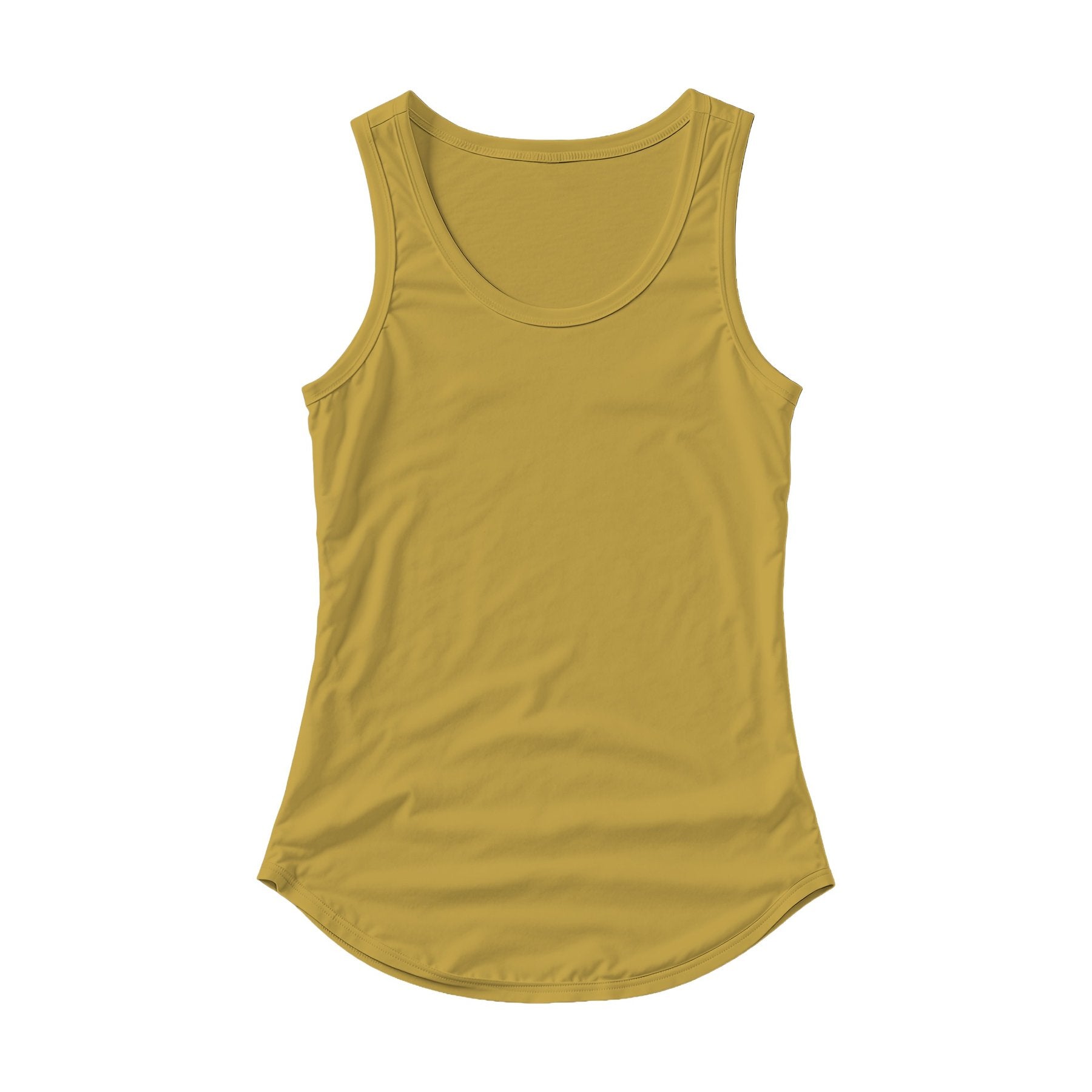 Antique Gold Curve Fit Womens Tank Mockup | High-Res JPG Template | Instant Digital Download | POD Etsy Shopify | MockupBulk