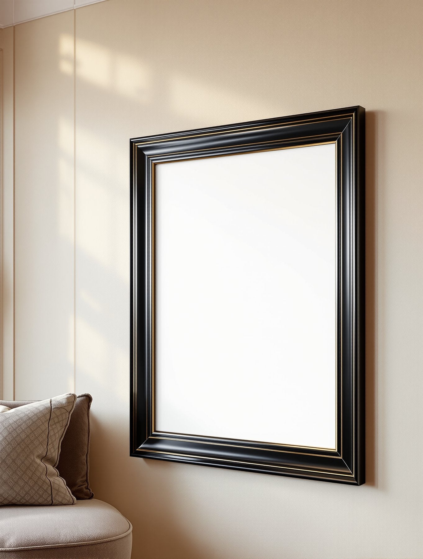 Black & Gold Frame Mockup — Blank Template #001 — Frame Template JPG | Instant bulkmockup Download | Commercial Use | MockupBulk