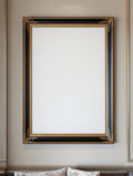 Black & Gold Frame Mockup — Blank Template #003 — Print-on-Demand Frame Mockup | bulkmockup JPG | Commercial Licence | MockupBulk