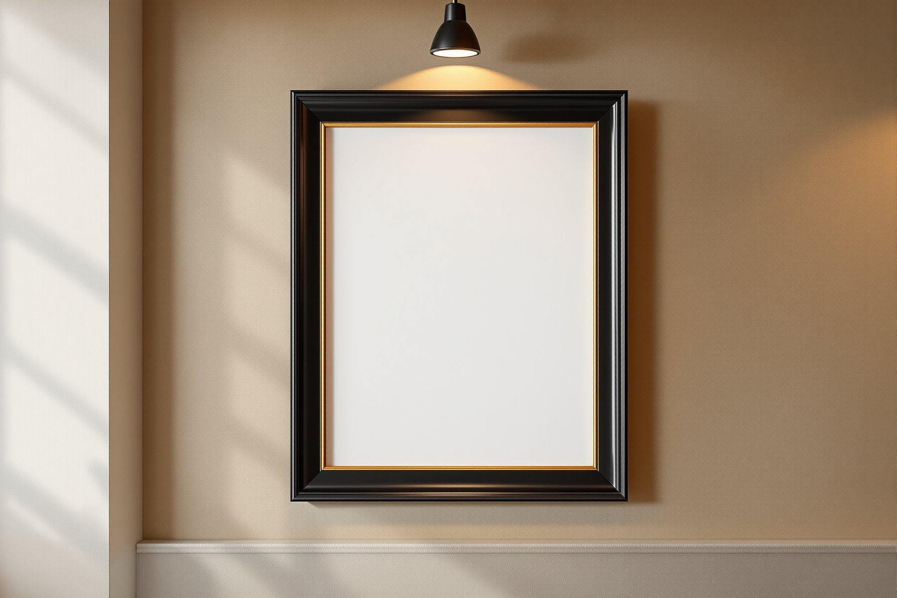 Blank Template #005 Black & Gold Frame Mockup | Instant bulkmockup Download | Blank Frame JPG Template | Commercial Use | MockupBulk